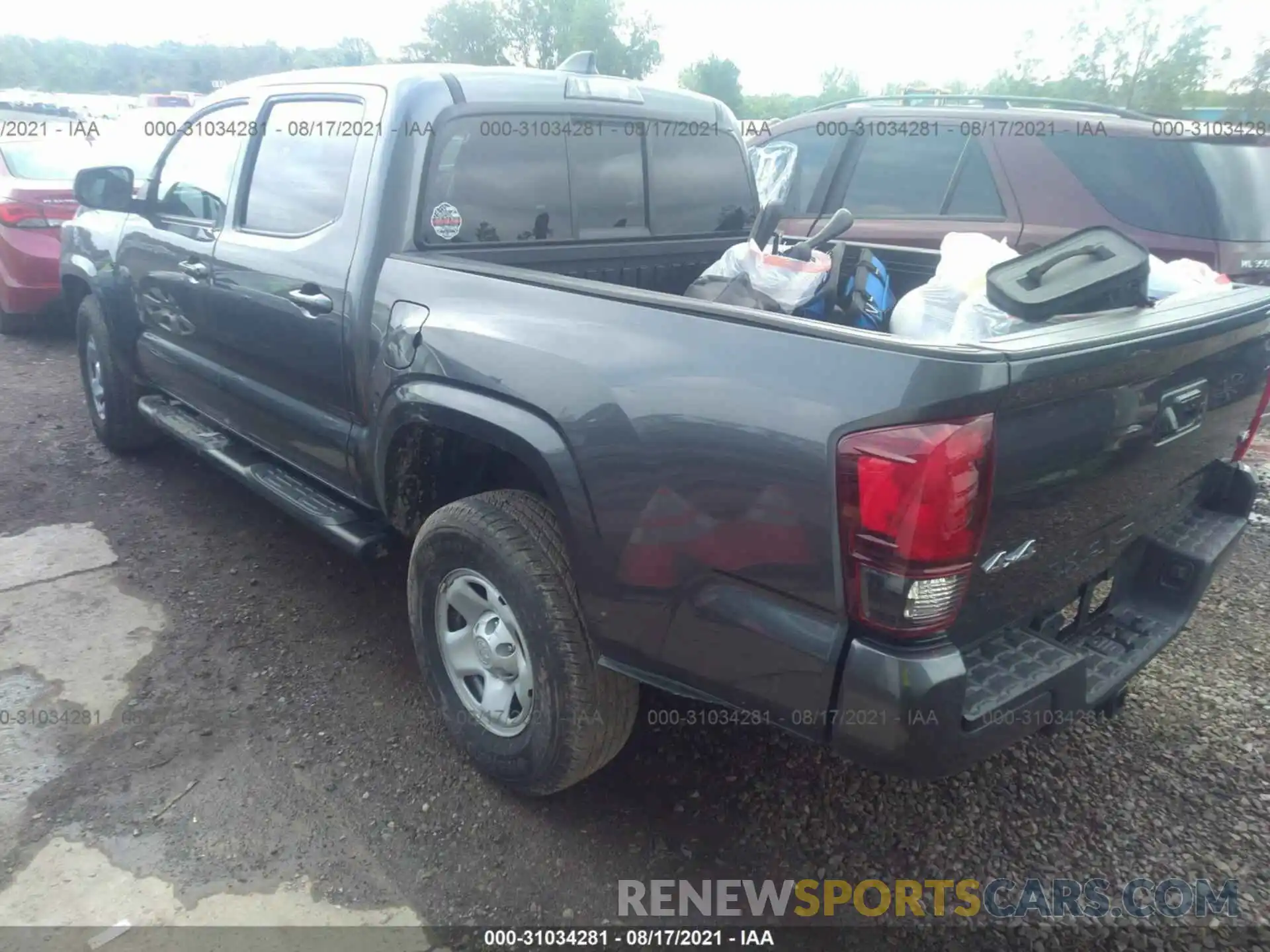 3 Photograph of a damaged car 3TMCZ5AN8MM392089 TOYOTA TACOMA 4WD 2021