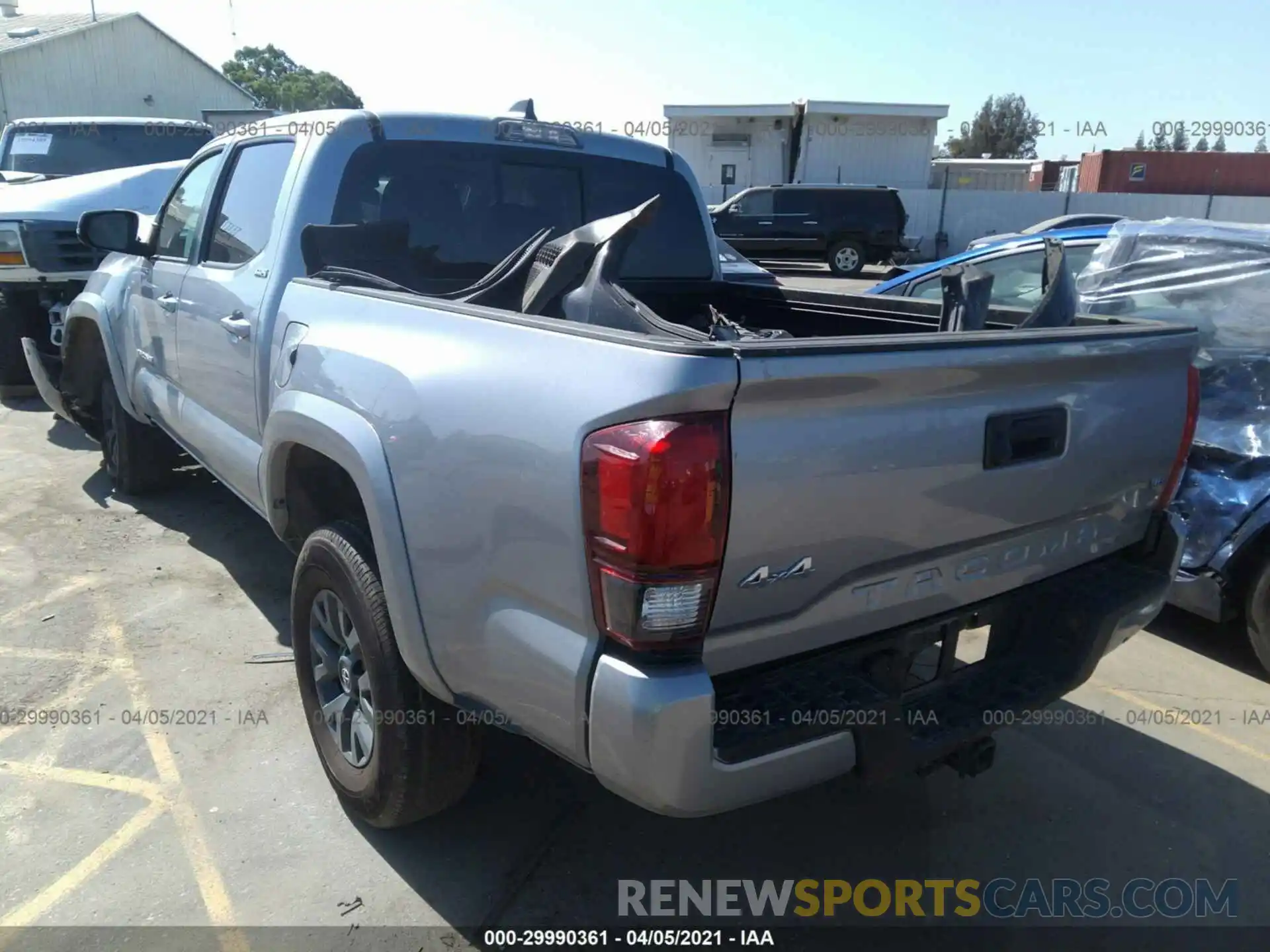 3 Photograph of a damaged car 3TMCZ5AN8MM393887 TOYOTA TACOMA 4WD 2021