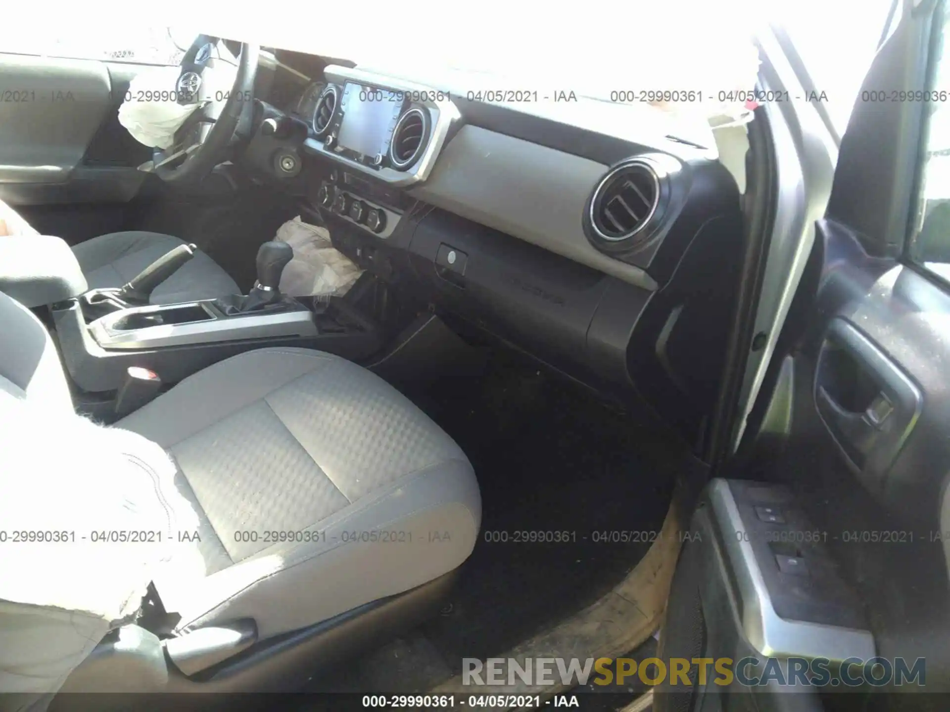 5 Photograph of a damaged car 3TMCZ5AN8MM393887 TOYOTA TACOMA 4WD 2021