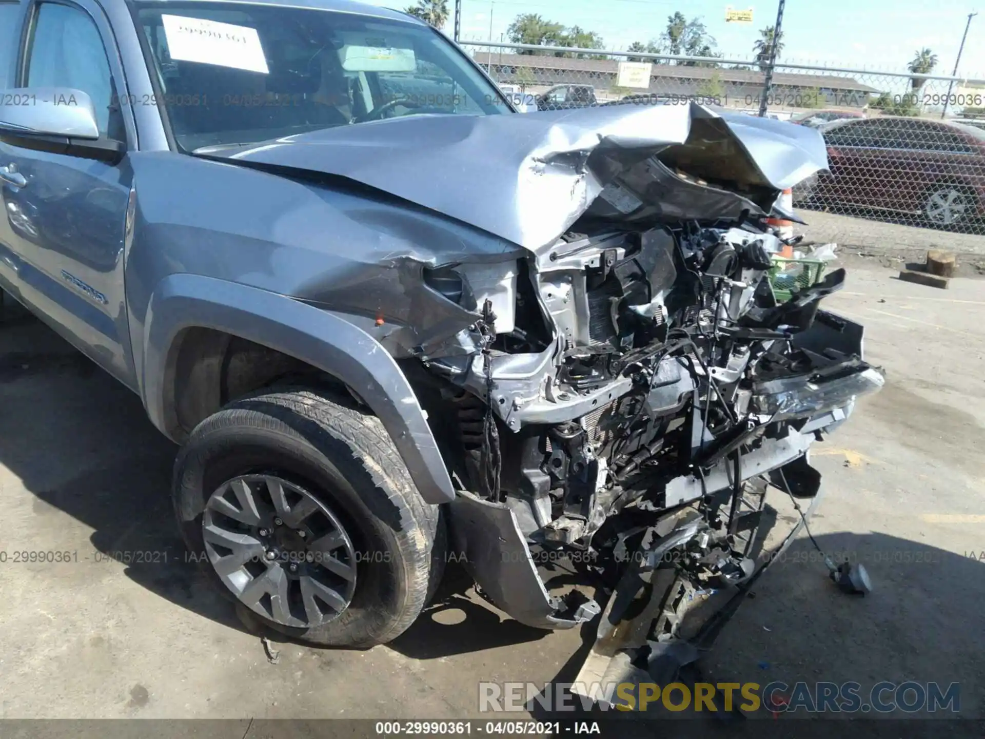 6 Photograph of a damaged car 3TMCZ5AN8MM393887 TOYOTA TACOMA 4WD 2021