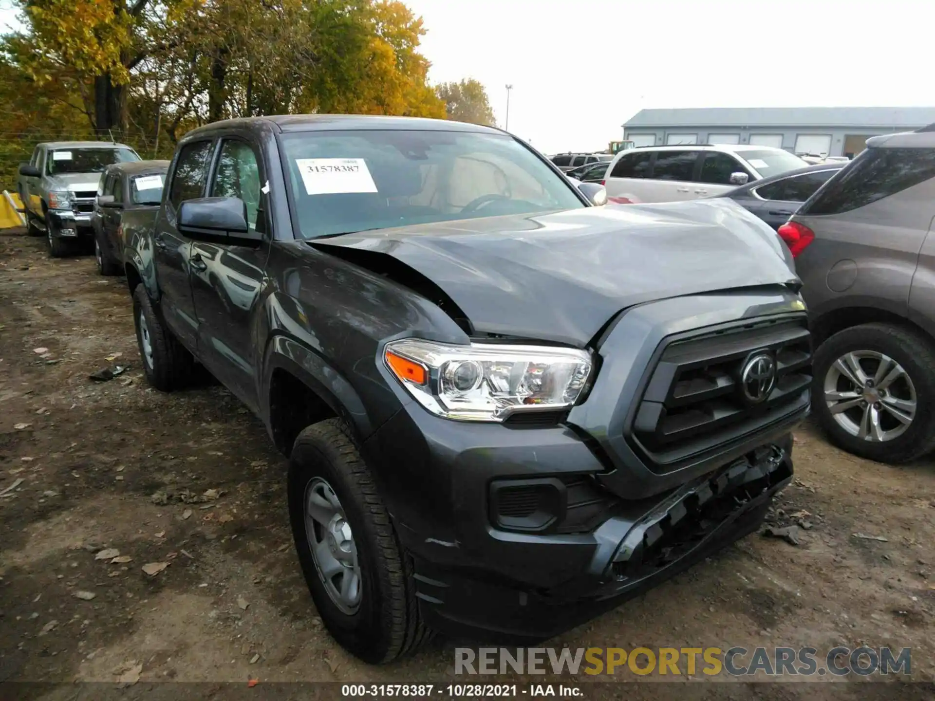 1 Photograph of a damaged car 3TMCZ5AN8MM417055 TOYOTA TACOMA 4WD 2021