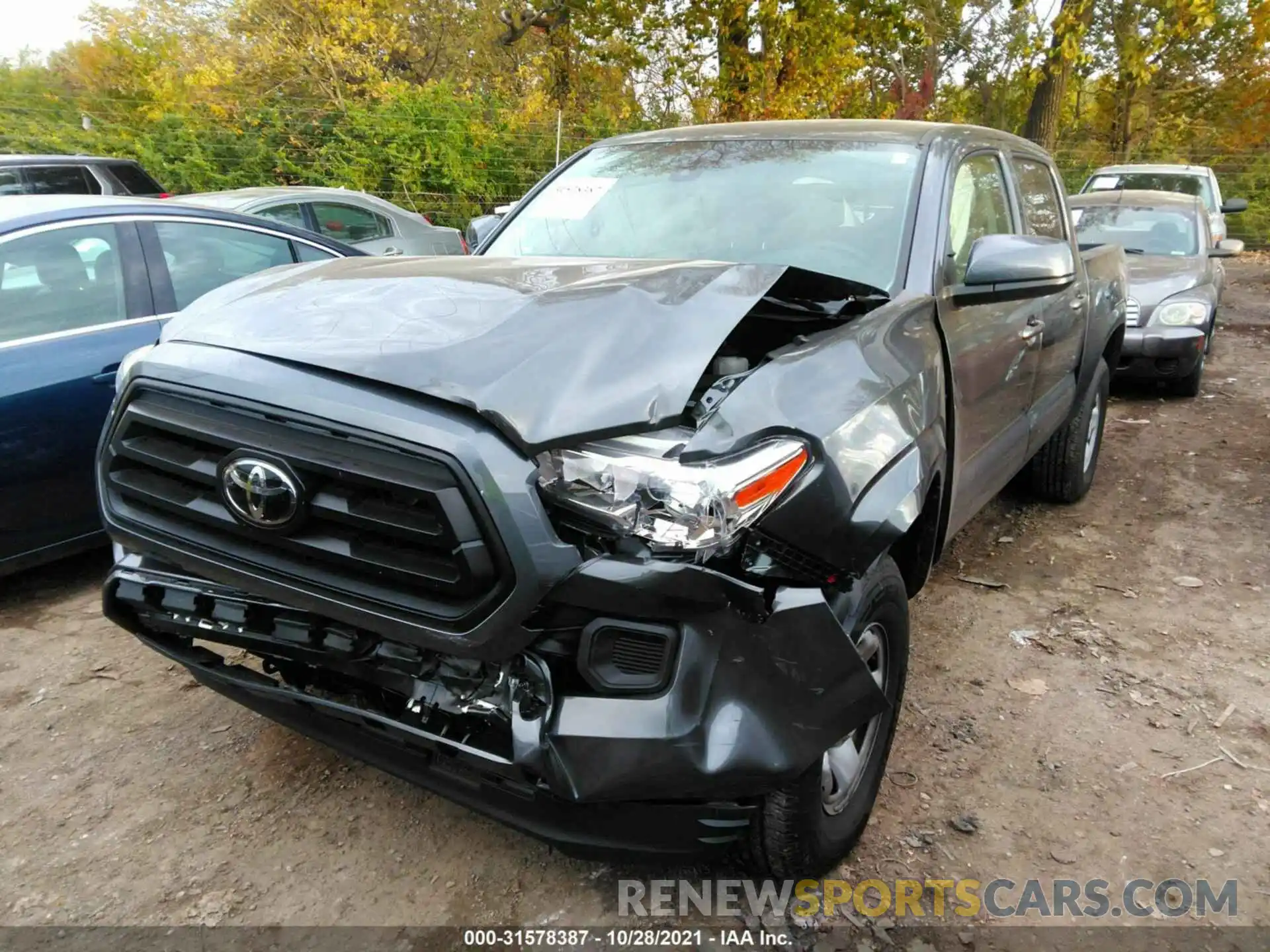 2 Photograph of a damaged car 3TMCZ5AN8MM417055 TOYOTA TACOMA 4WD 2021