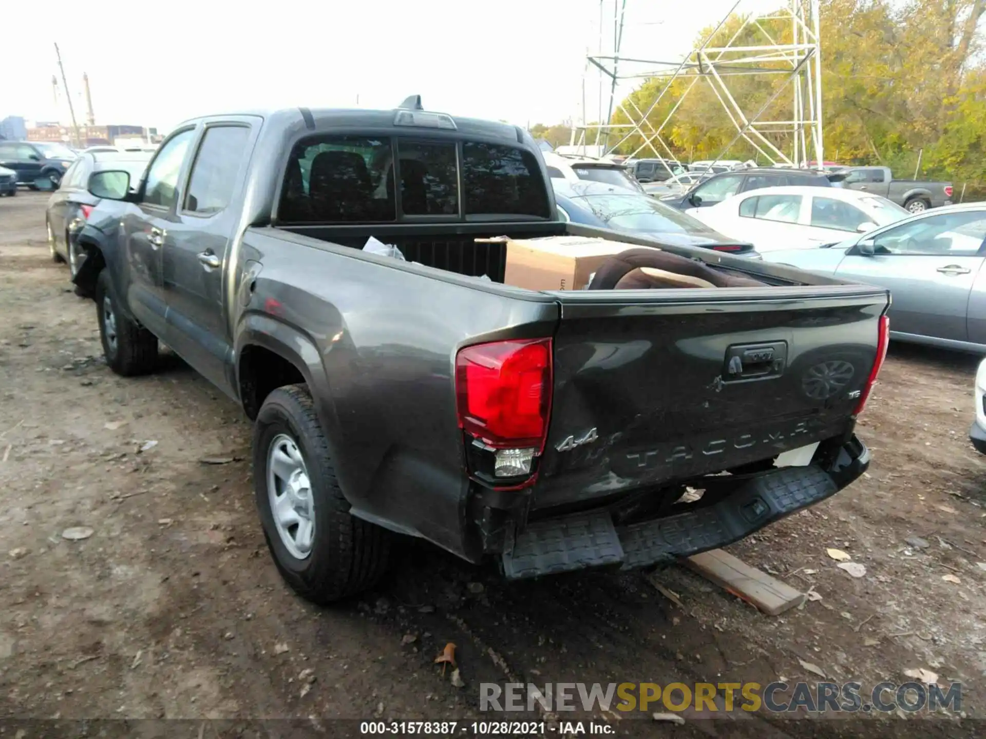 3 Photograph of a damaged car 3TMCZ5AN8MM417055 TOYOTA TACOMA 4WD 2021