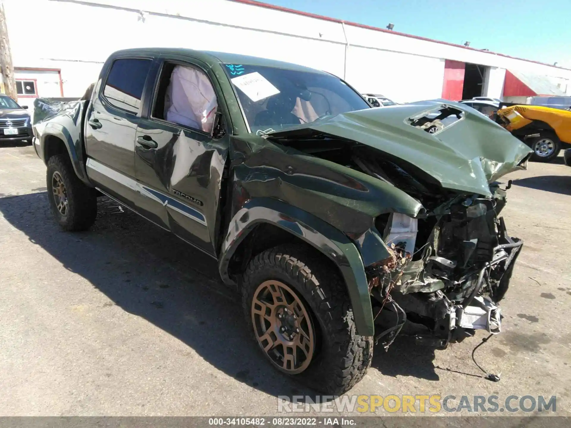 1 Фотография поврежденного автомобиля 3TMCZ5AN8MM422093 TOYOTA TACOMA 4WD 2021