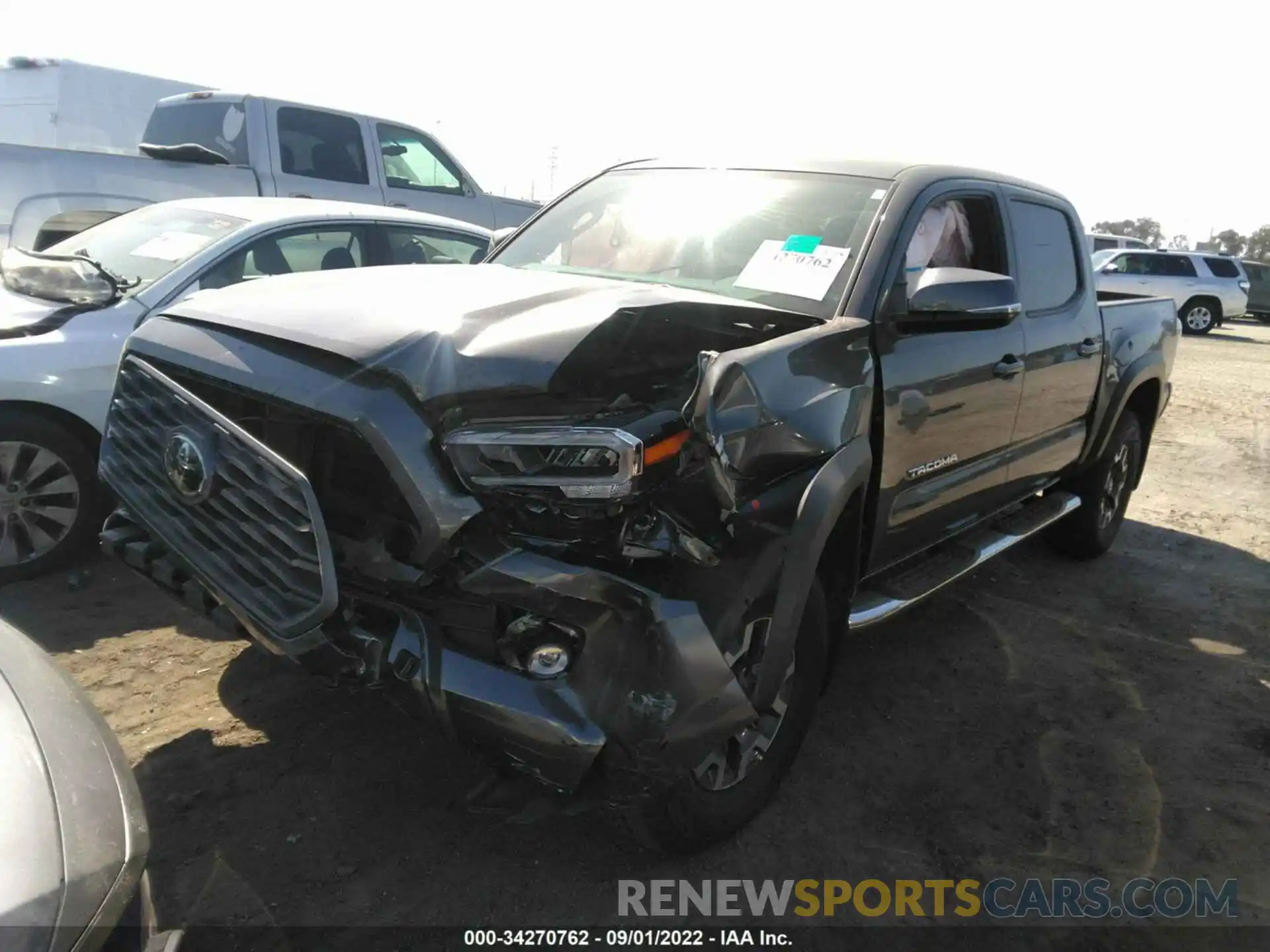 2 Photograph of a damaged car 3TMCZ5AN8MM438777 TOYOTA TACOMA 4WD 2021