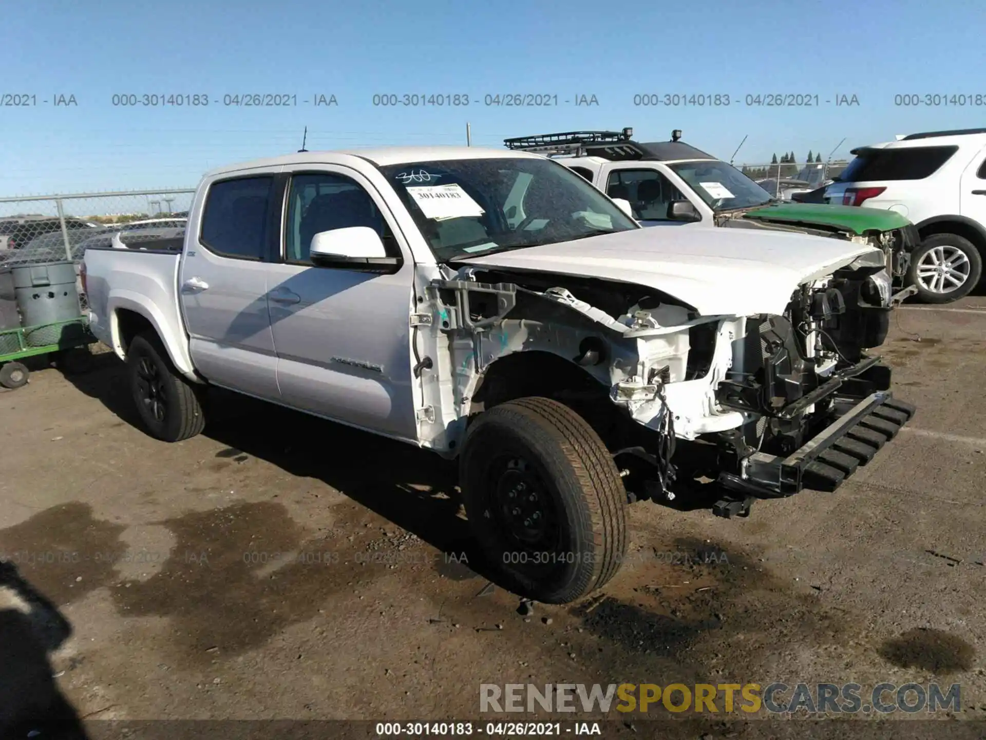 1 Photograph of a damaged car 3TMCZ5AN9MM371834 TOYOTA TACOMA 4WD 2021