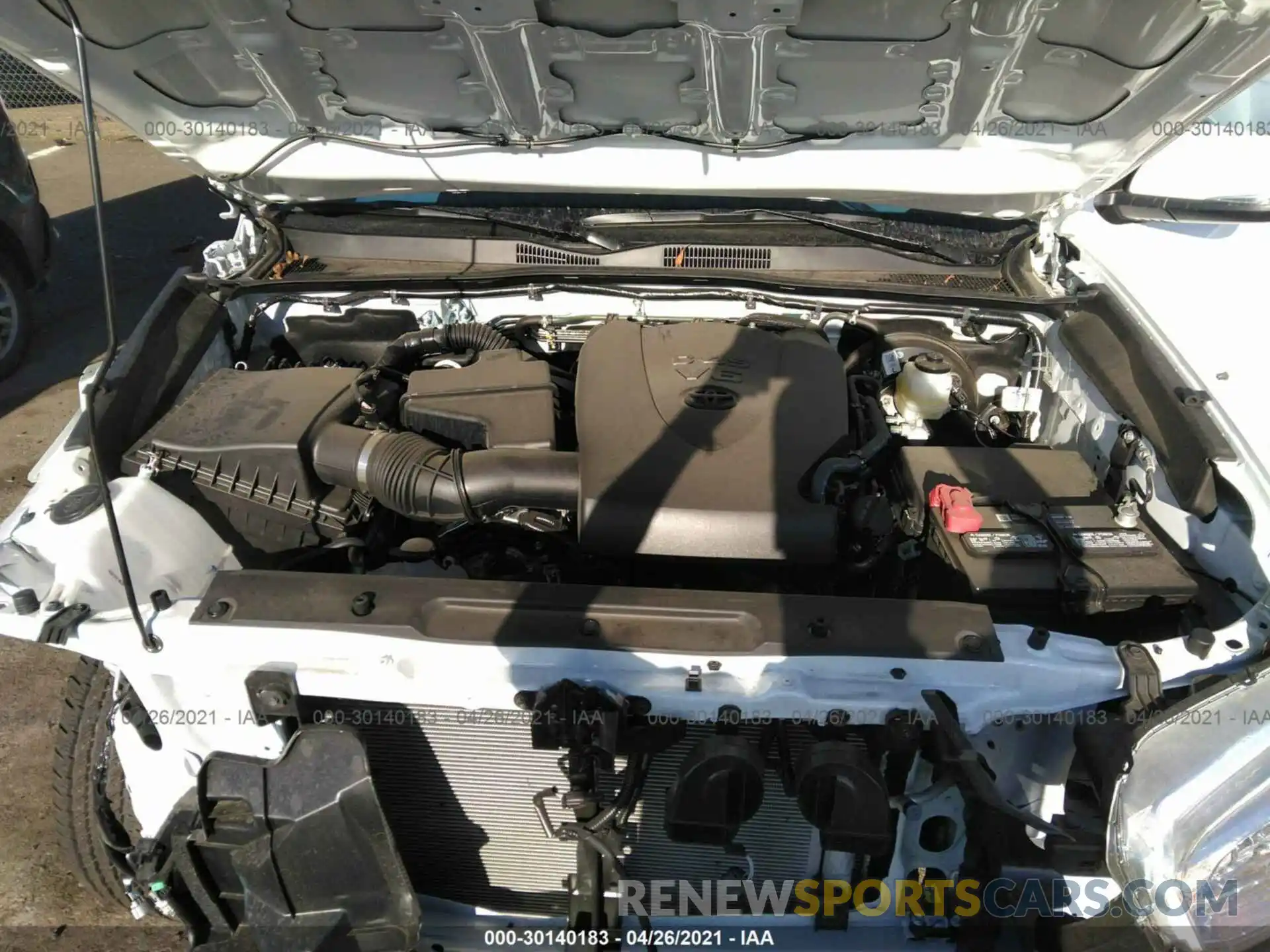 10 Photograph of a damaged car 3TMCZ5AN9MM371834 TOYOTA TACOMA 4WD 2021