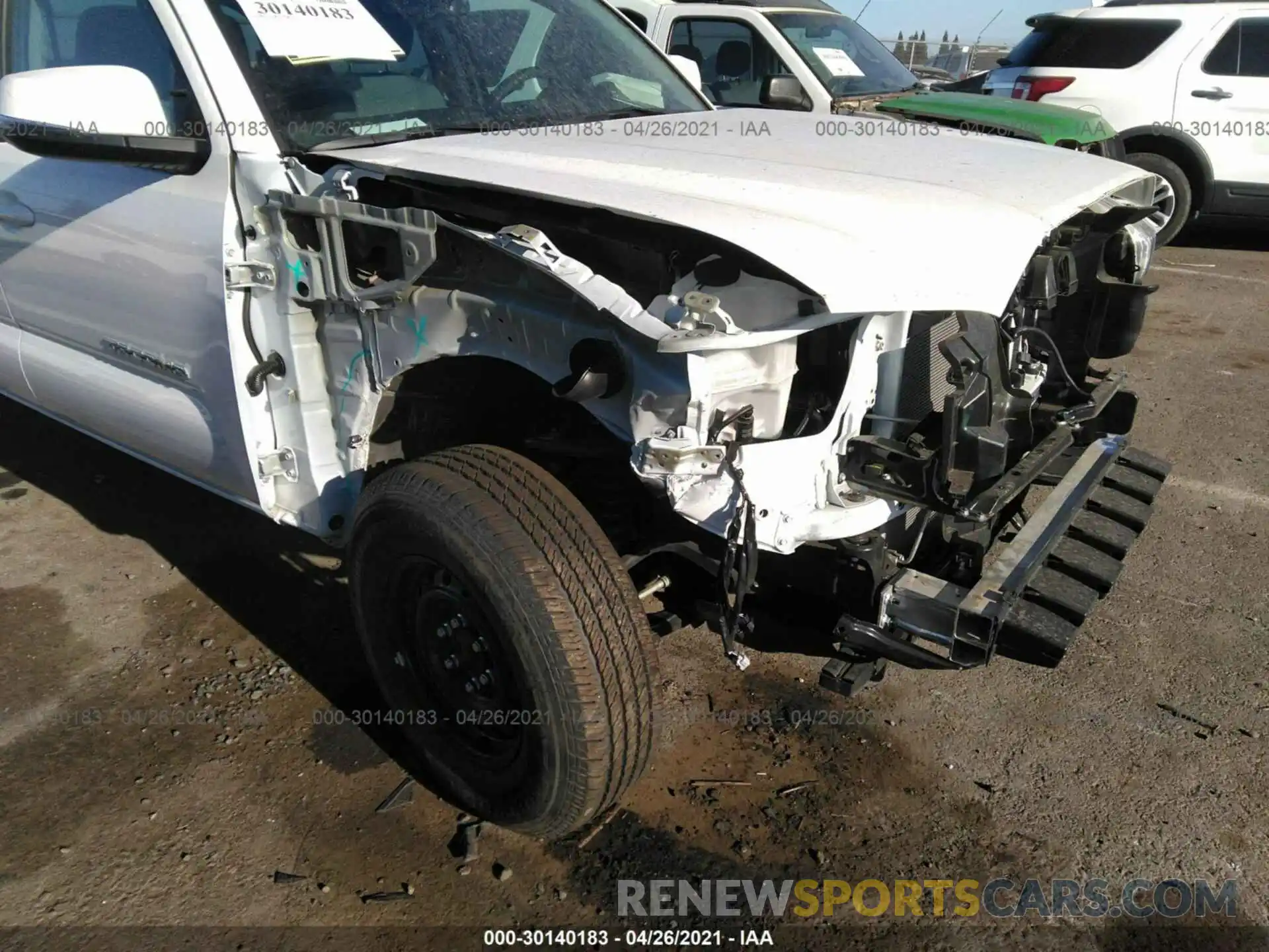 6 Photograph of a damaged car 3TMCZ5AN9MM371834 TOYOTA TACOMA 4WD 2021