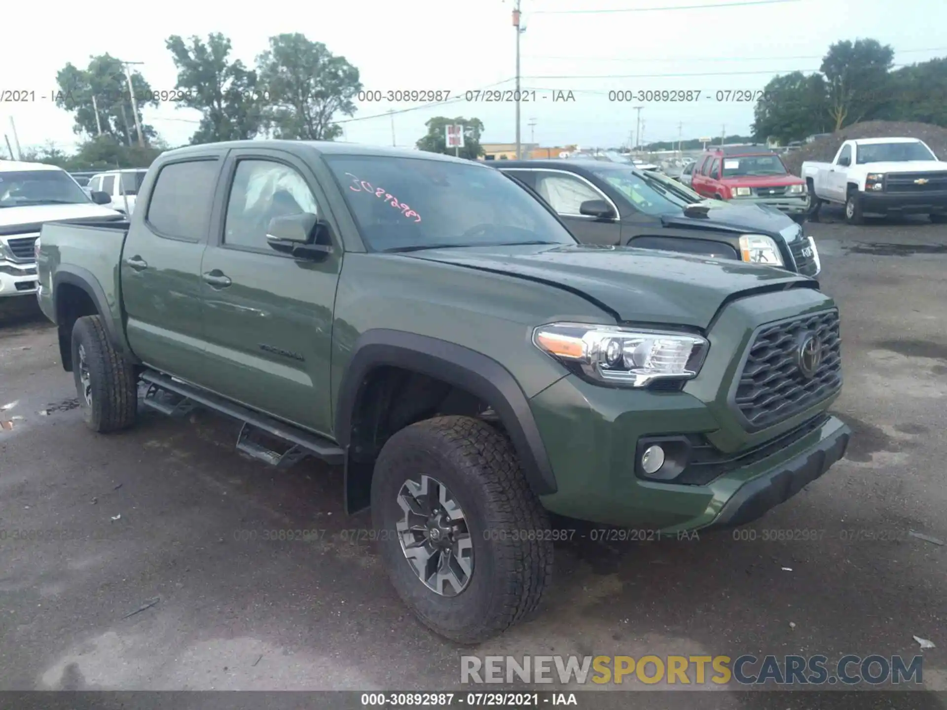 1 Фотография поврежденного автомобиля 3TMCZ5AN9MM374863 TOYOTA TACOMA 4WD 2021