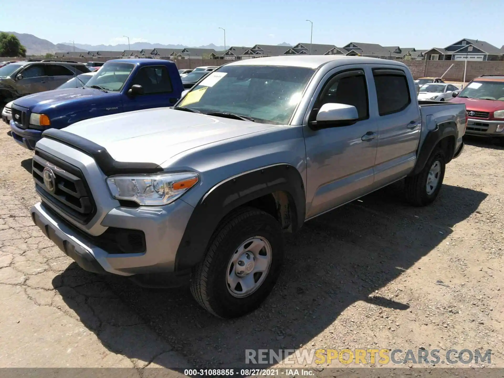 2 Photograph of a damaged car 3TMCZ5AN9MM377374 TOYOTA TACOMA 4WD 2021