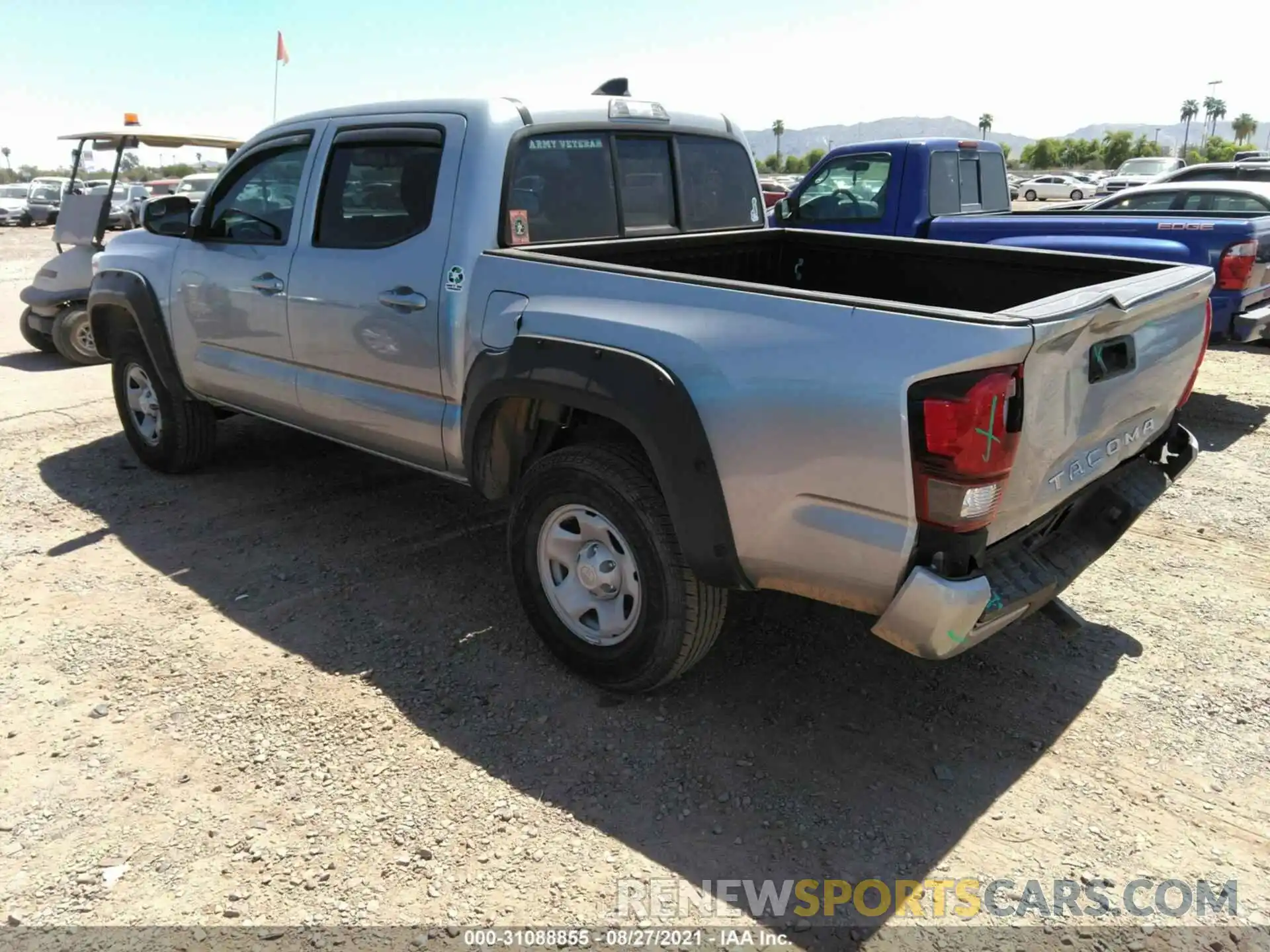 3 Photograph of a damaged car 3TMCZ5AN9MM377374 TOYOTA TACOMA 4WD 2021