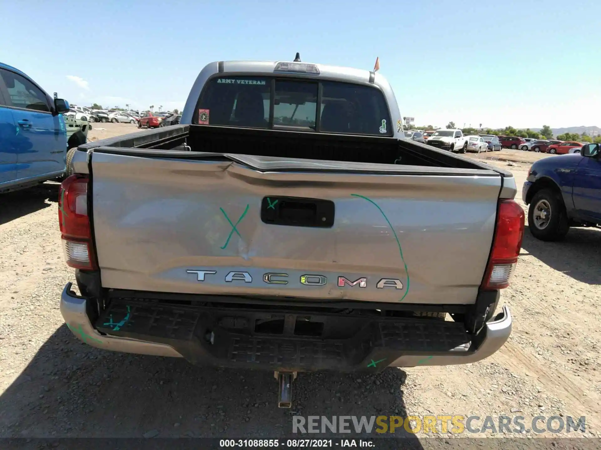 6 Photograph of a damaged car 3TMCZ5AN9MM377374 TOYOTA TACOMA 4WD 2021