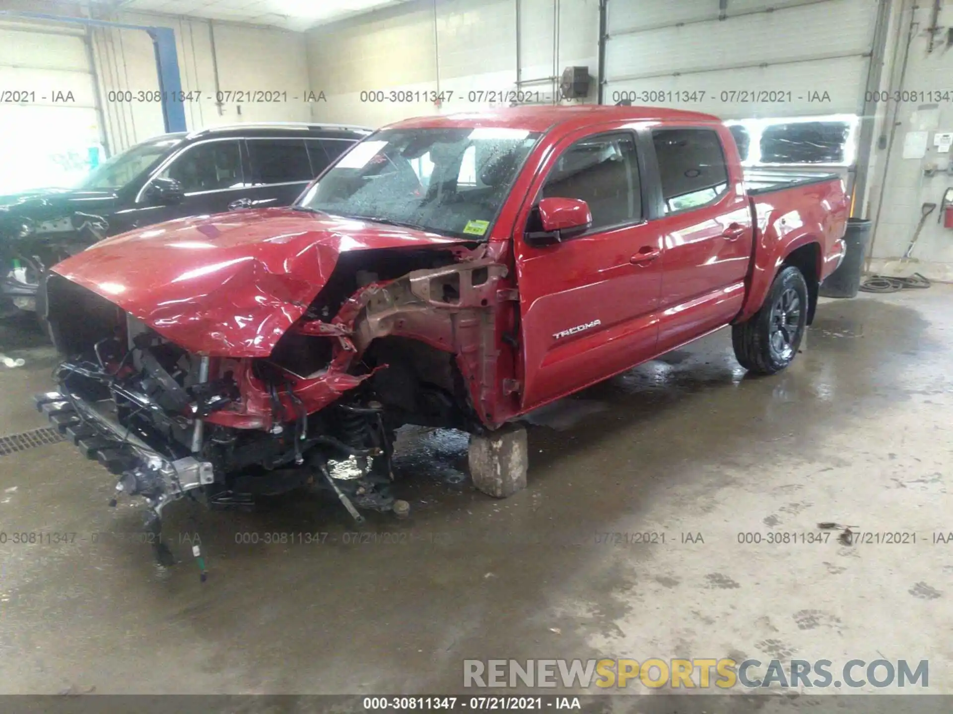 2 Photograph of a damaged car 3TMCZ5AN9MM380548 TOYOTA TACOMA 4WD 2021