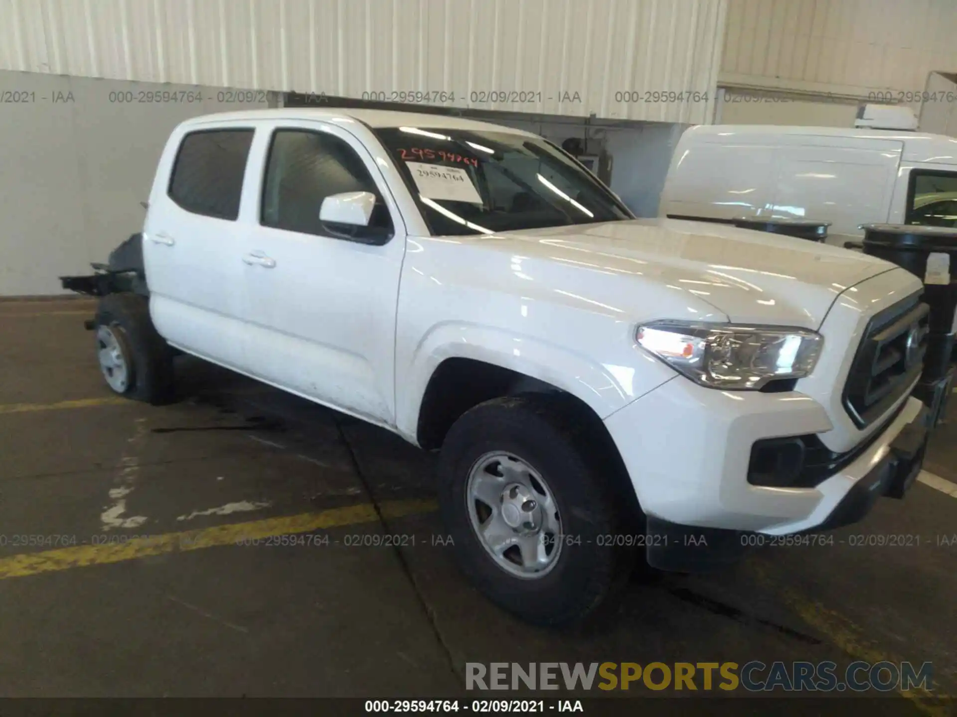 1 Photograph of a damaged car 3TMCZ5AN9MM381456 TOYOTA TACOMA 4WD 2021