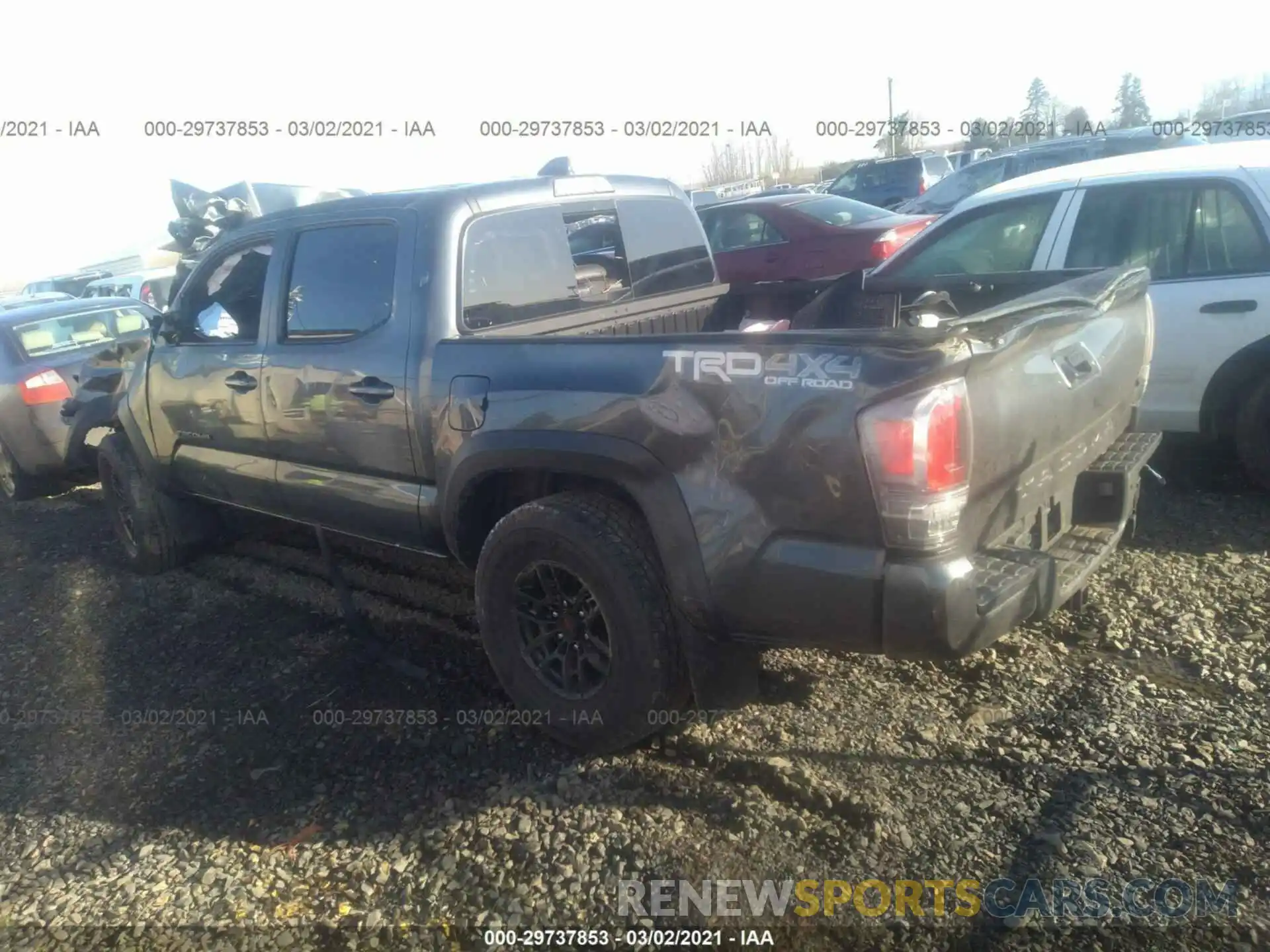 3 Photograph of a damaged car 3TMCZ5AN9MM391209 TOYOTA TACOMA 4WD 2021