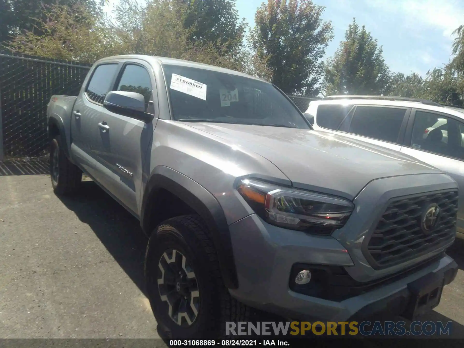 1 Photograph of a damaged car 3TMCZ5AN9MM393204 TOYOTA TACOMA 4WD 2021