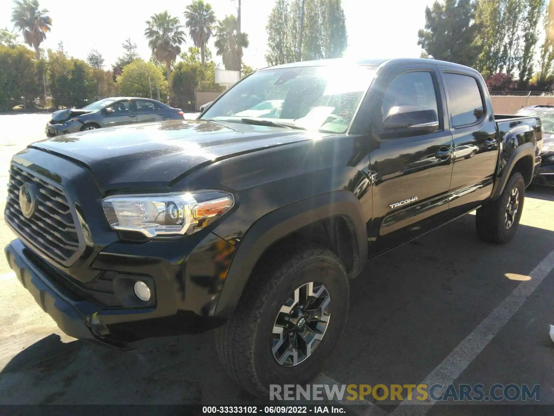 2 Photograph of a damaged car 3TMCZ5AN9MM399956 TOYOTA TACOMA 4WD 2021