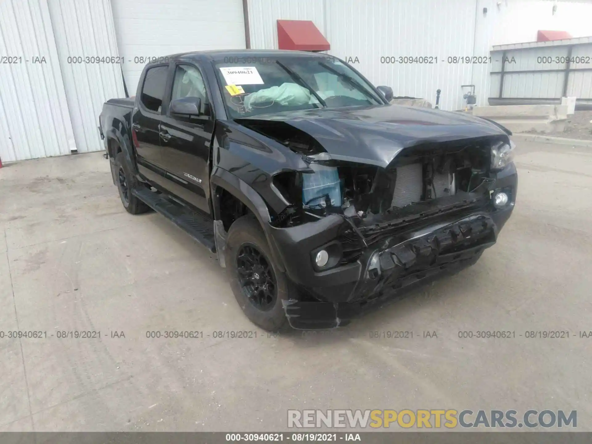 1 Фотография поврежденного автомобиля 3TMCZ5AN9MM402306 TOYOTA TACOMA 4WD 2021