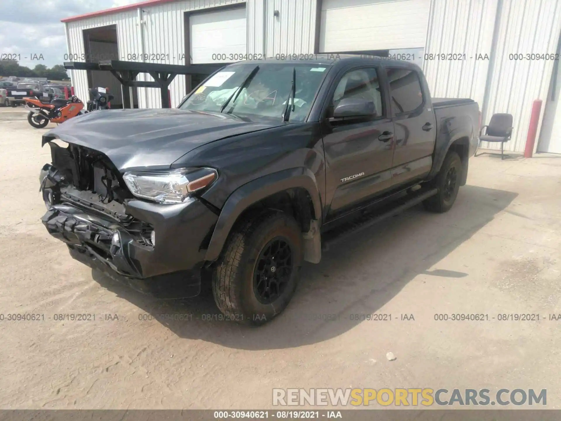 2 Photograph of a damaged car 3TMCZ5AN9MM402306 TOYOTA TACOMA 4WD 2021