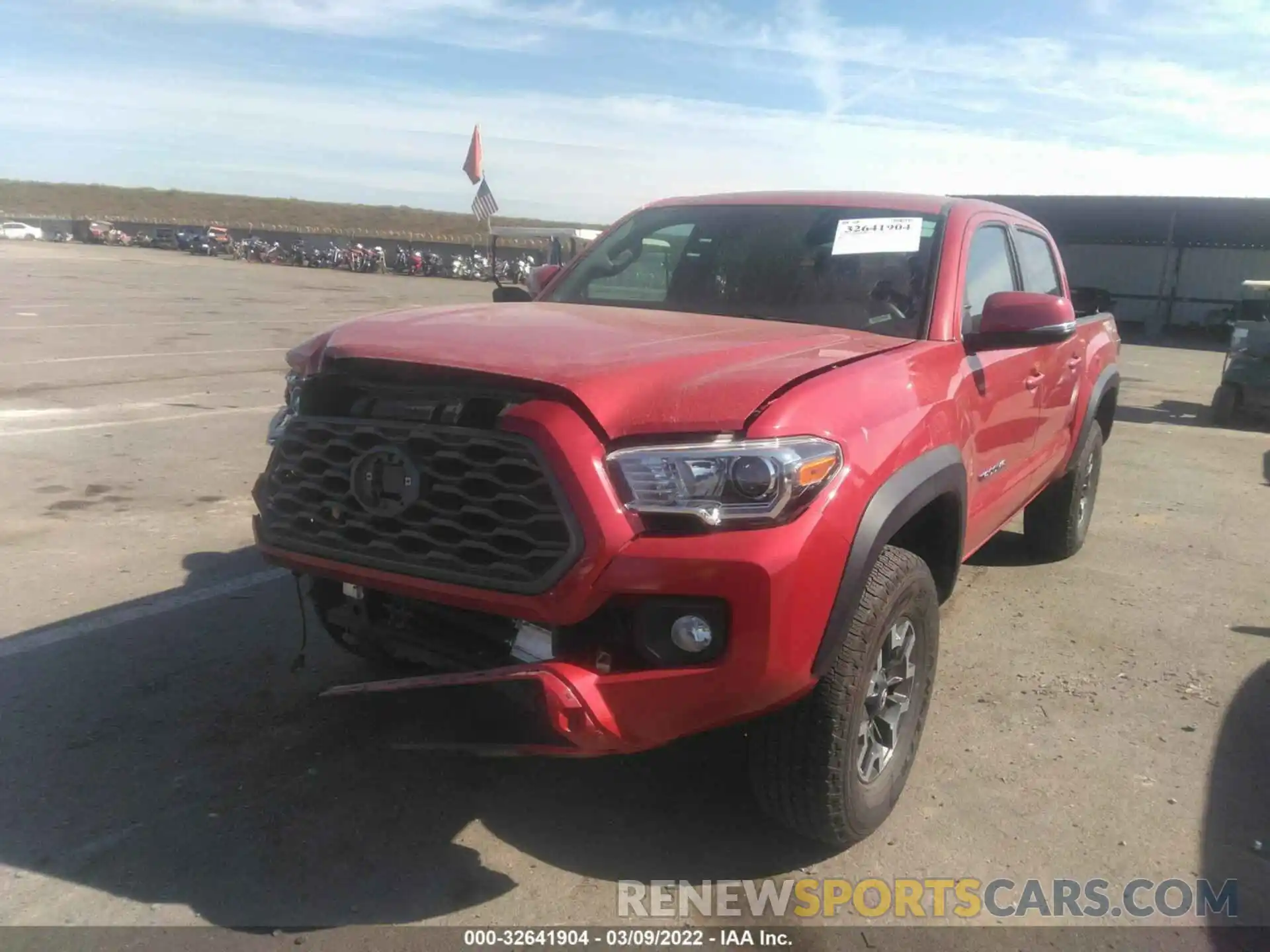 2 Photograph of a damaged car 3TMCZ5AN9MM411457 TOYOTA TACOMA 4WD 2021