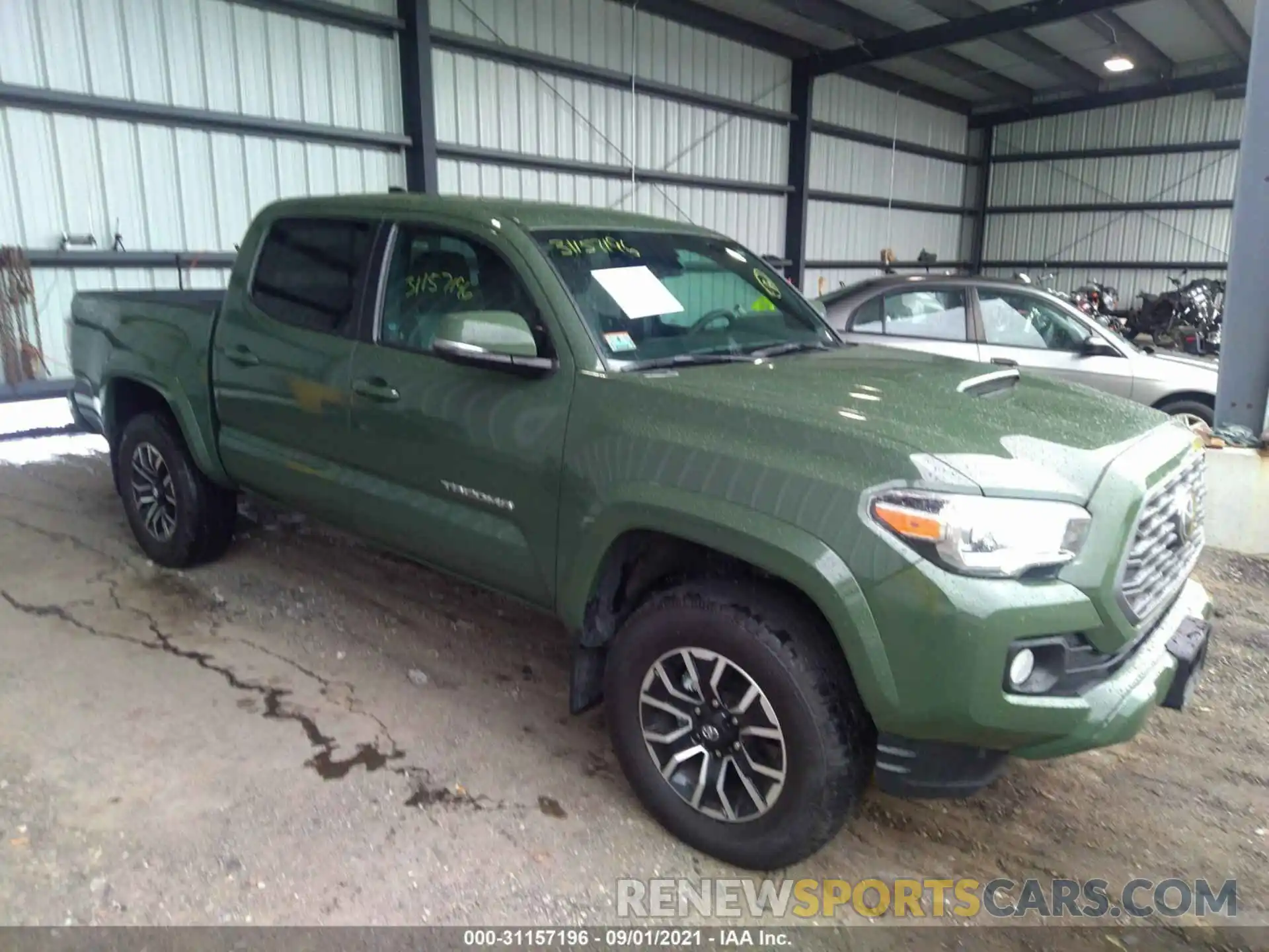 1 Photograph of a damaged car 3TMCZ5AN9MM413550 TOYOTA TACOMA 4WD 2021