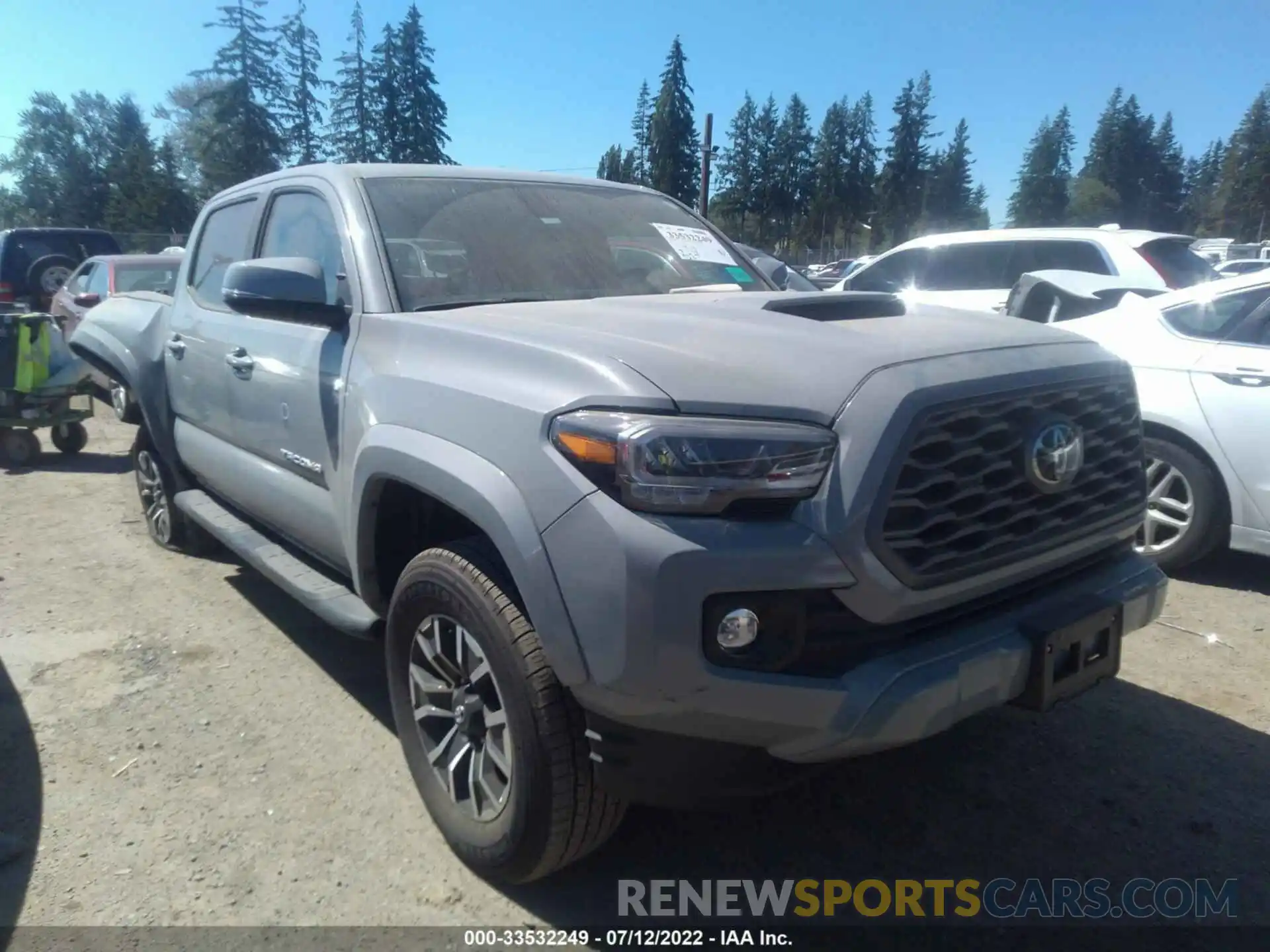 1 Photograph of a damaged car 3TMCZ5AN9MM416254 TOYOTA TACOMA 4WD 2021