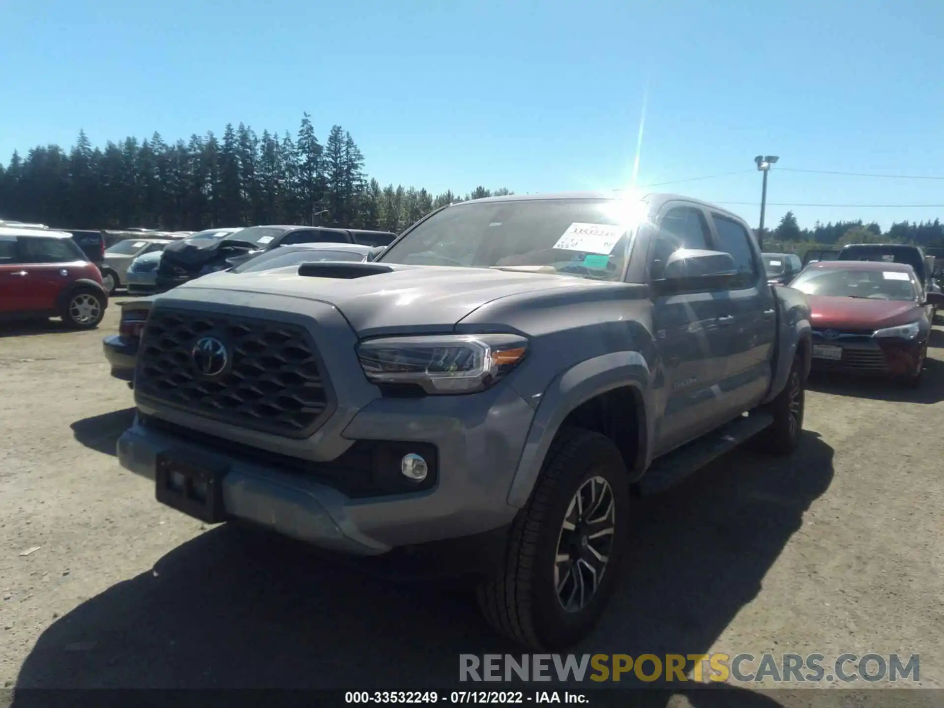 2 Photograph of a damaged car 3TMCZ5AN9MM416254 TOYOTA TACOMA 4WD 2021