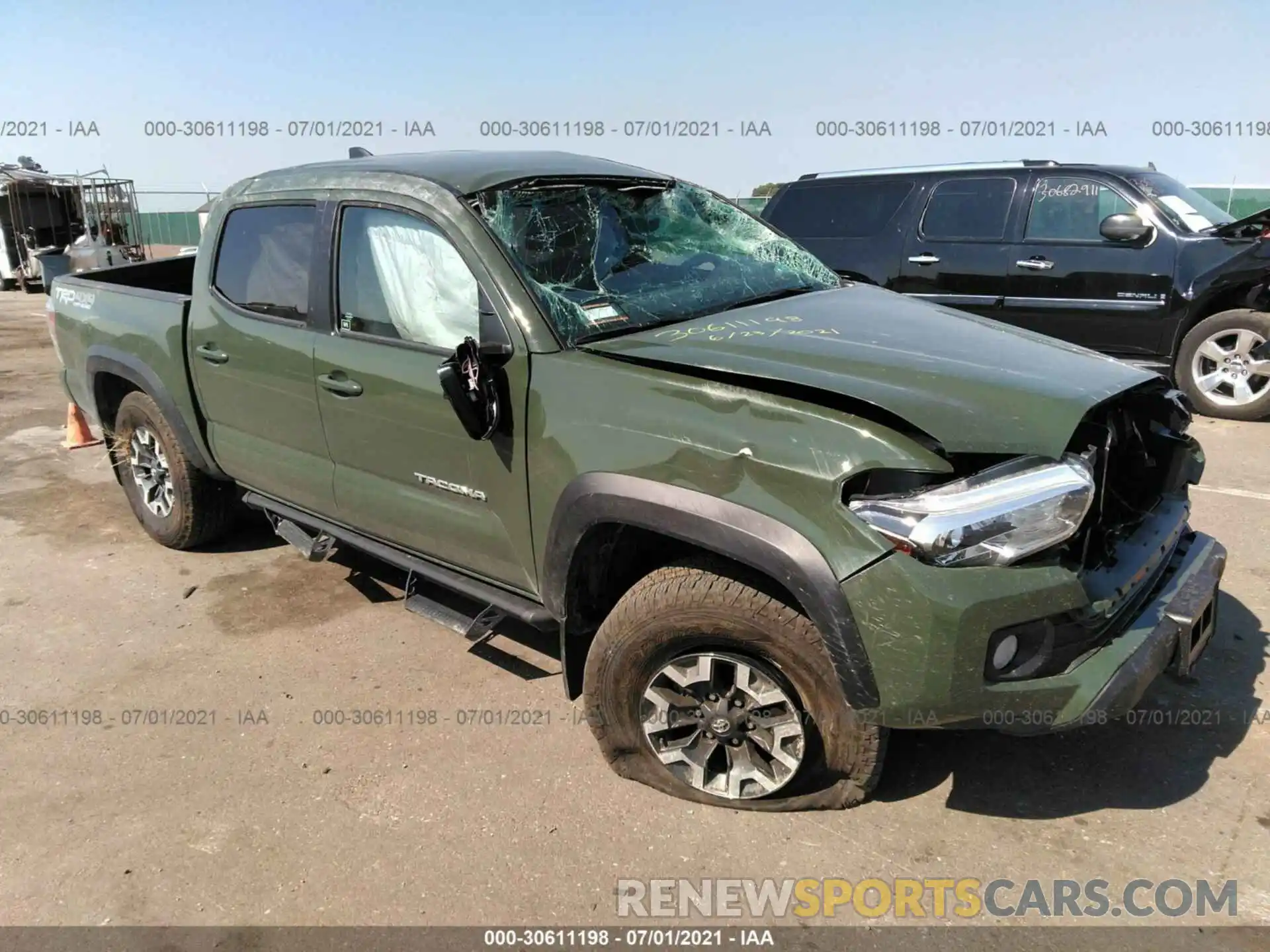 1 Photograph of a damaged car 3TMCZ5AN9MM428579 TOYOTA TACOMA 4WD 2021