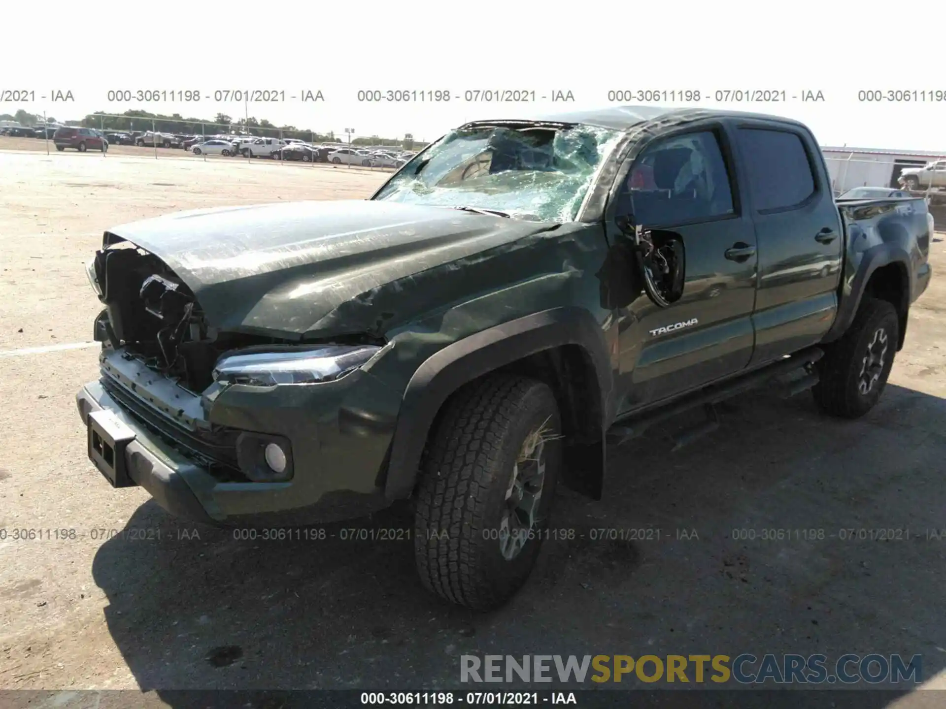 2 Photograph of a damaged car 3TMCZ5AN9MM428579 TOYOTA TACOMA 4WD 2021