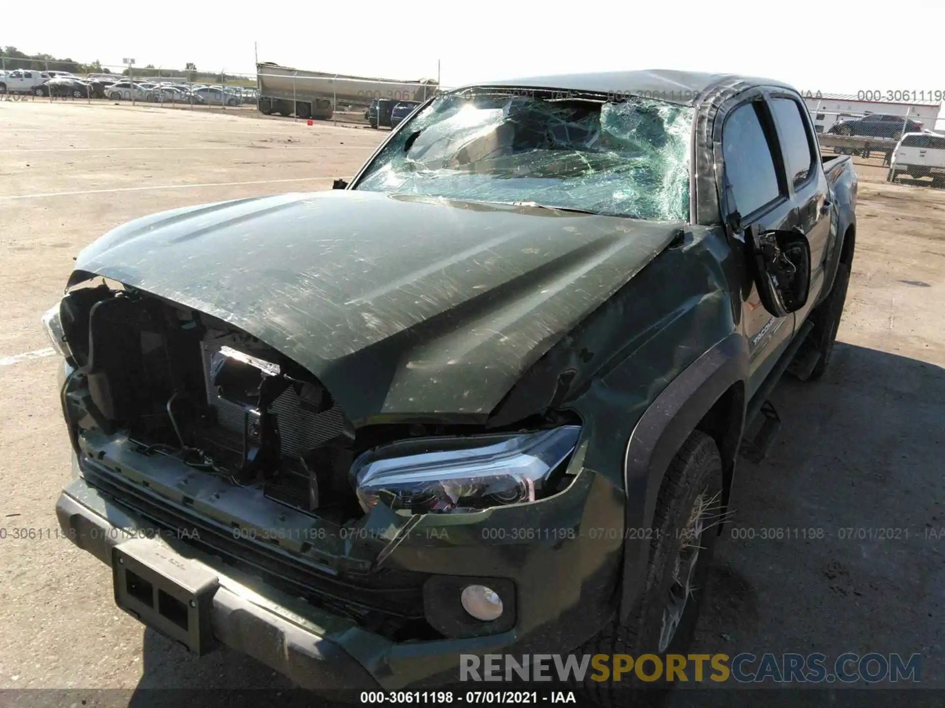 6 Photograph of a damaged car 3TMCZ5AN9MM428579 TOYOTA TACOMA 4WD 2021