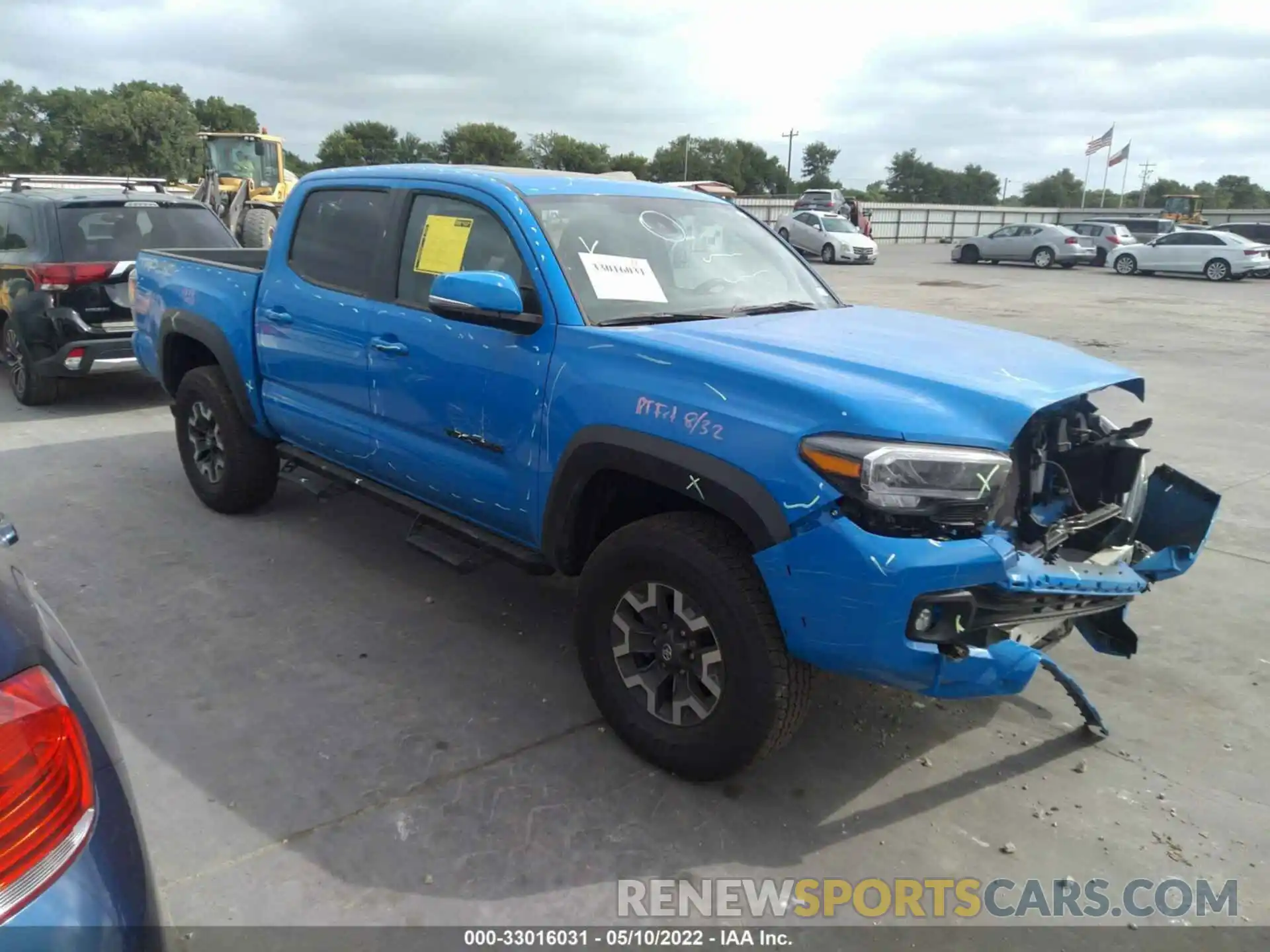 1 Photograph of a damaged car 3TMCZ5AN9MM431921 TOYOTA TACOMA 4WD 2021