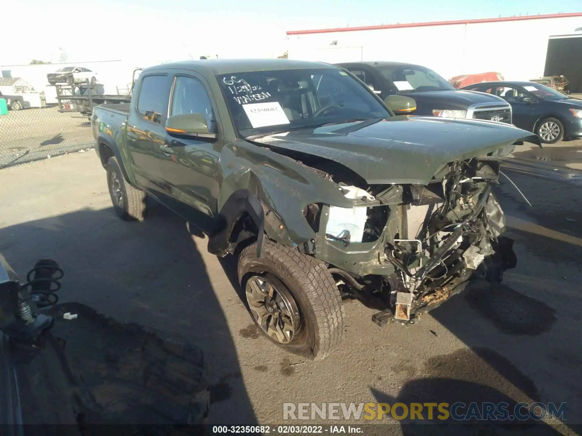 1 Photograph of a damaged car 3TMCZ5AN9MM435581 TOYOTA TACOMA 4WD 2021