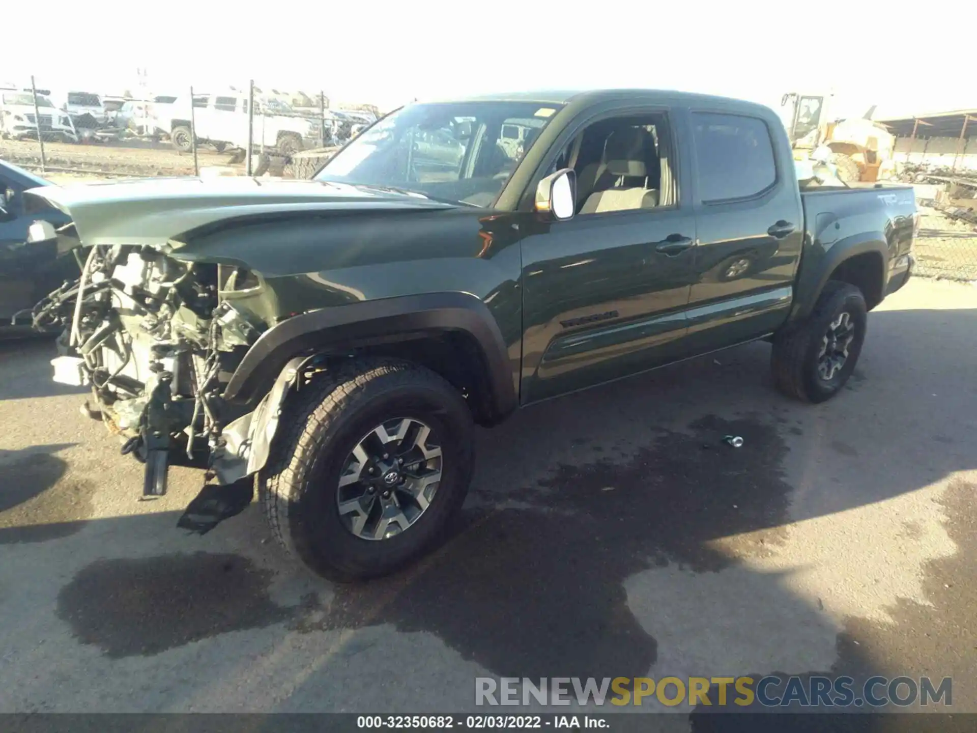 2 Photograph of a damaged car 3TMCZ5AN9MM435581 TOYOTA TACOMA 4WD 2021