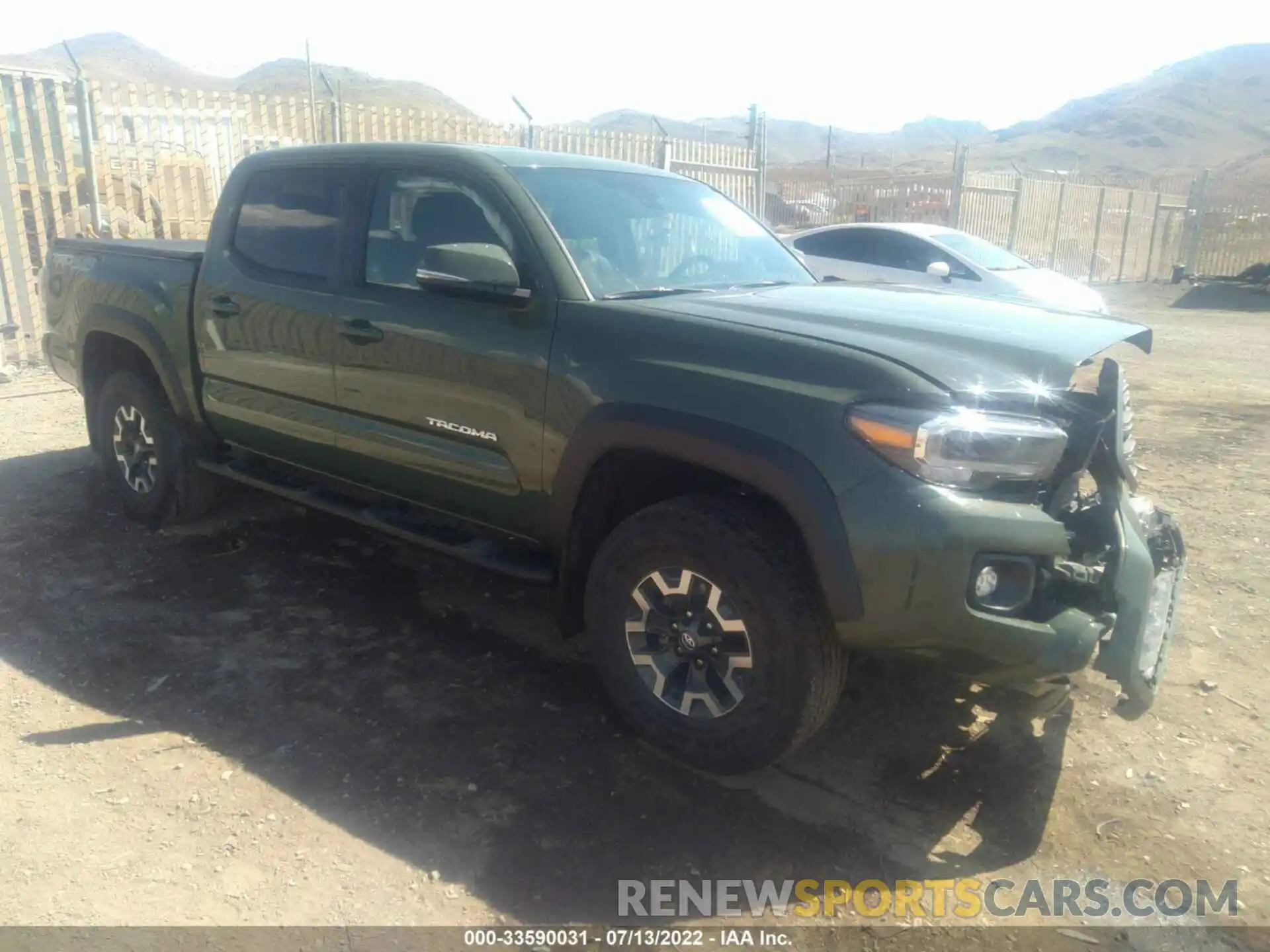 1 Photograph of a damaged car 3TMCZ5AN9MM443616 TOYOTA TACOMA 4WD 2021