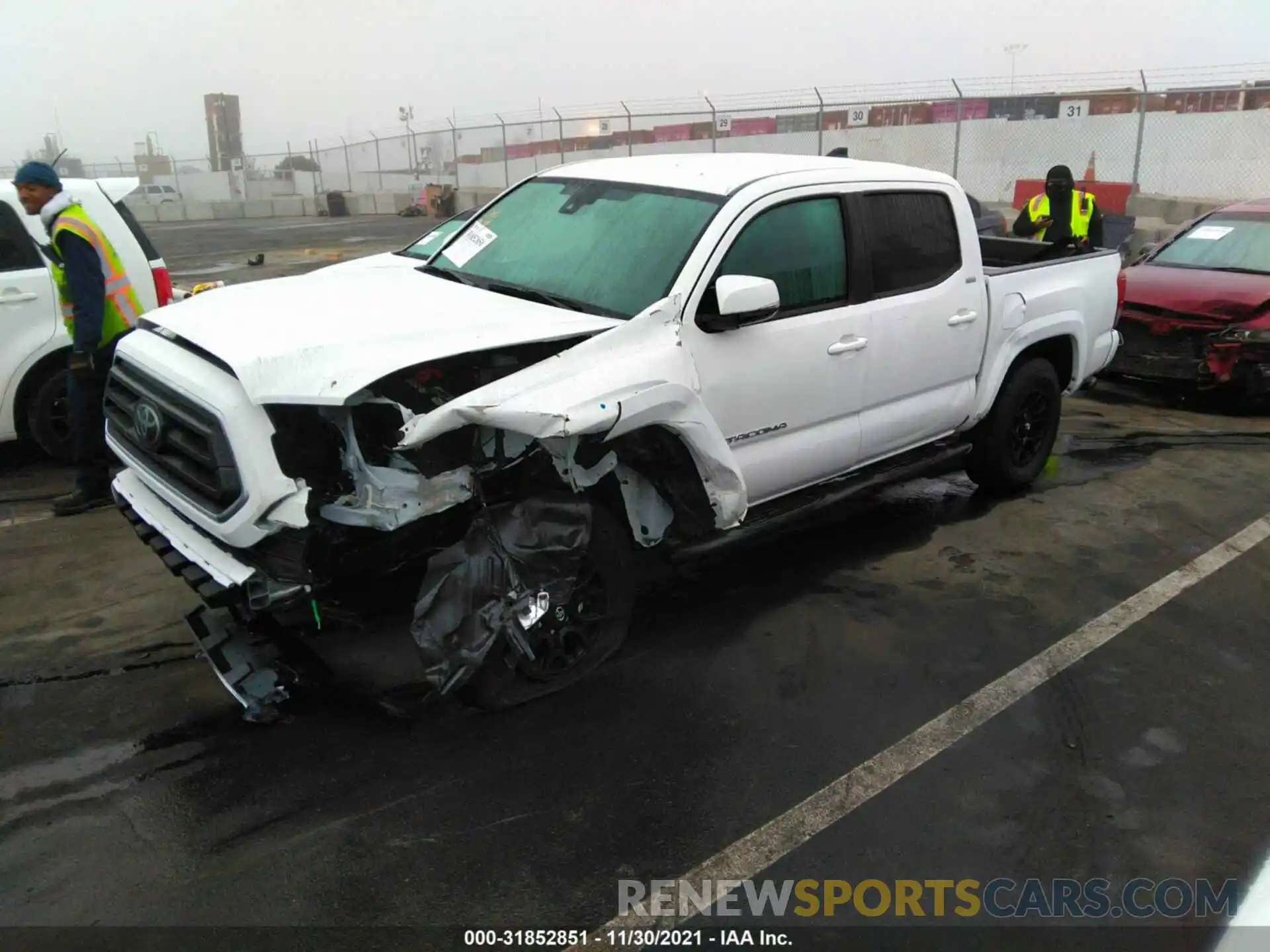 2 Photograph of a damaged car 3TMCZ5AN9MM453059 TOYOTA TACOMA 4WD 2021