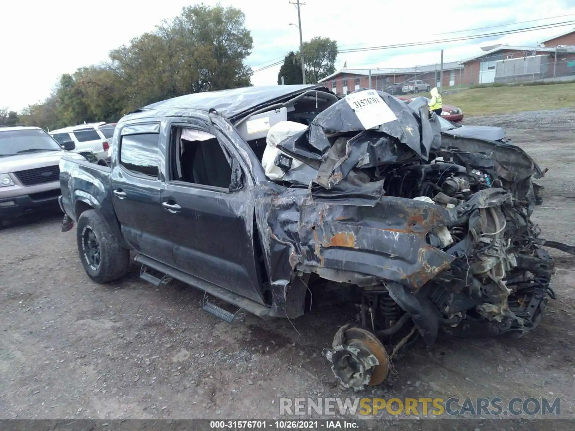 1 Photograph of a damaged car 3TMCZ5ANXMM373818 TOYOTA TACOMA 4WD 2021