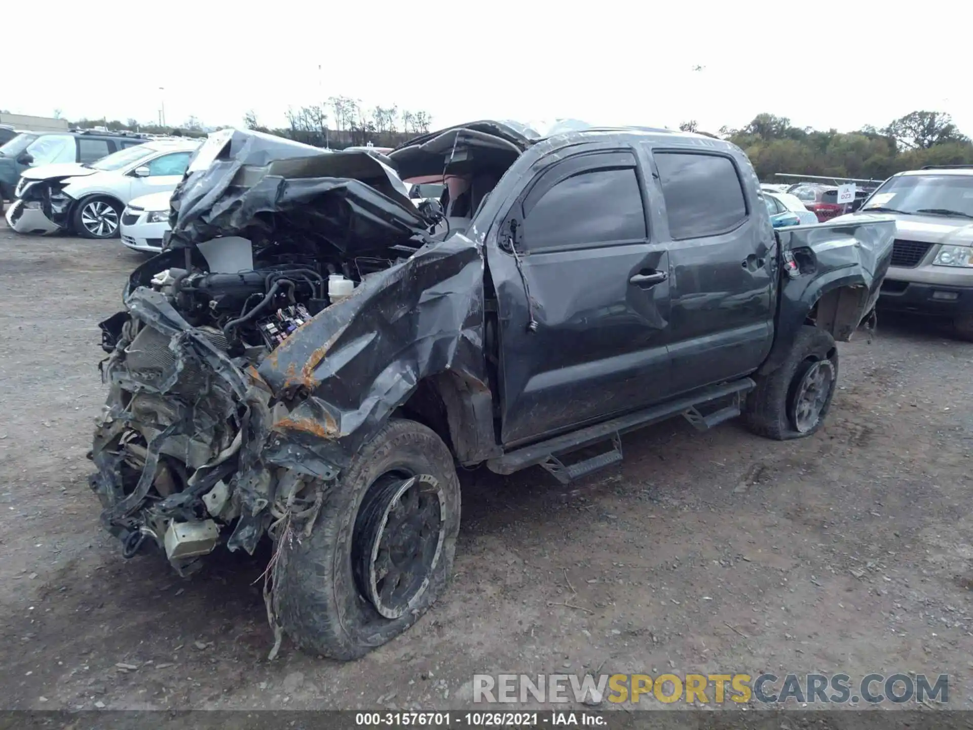 2 Photograph of a damaged car 3TMCZ5ANXMM373818 TOYOTA TACOMA 4WD 2021