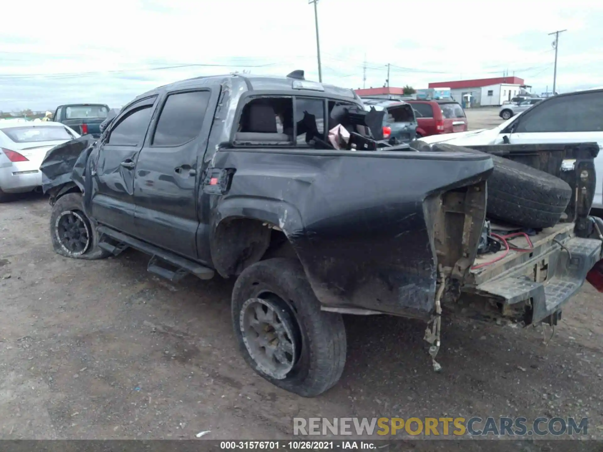 3 Photograph of a damaged car 3TMCZ5ANXMM373818 TOYOTA TACOMA 4WD 2021