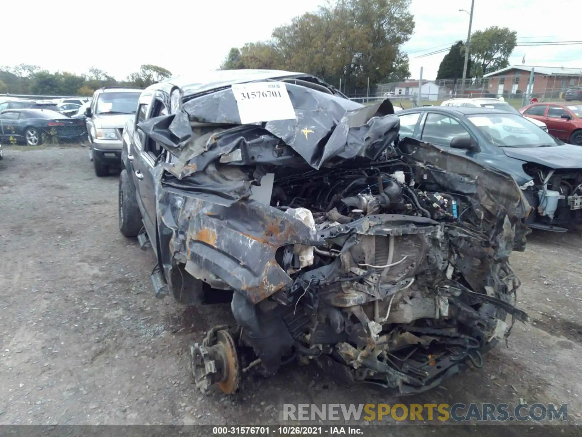 6 Photograph of a damaged car 3TMCZ5ANXMM373818 TOYOTA TACOMA 4WD 2021