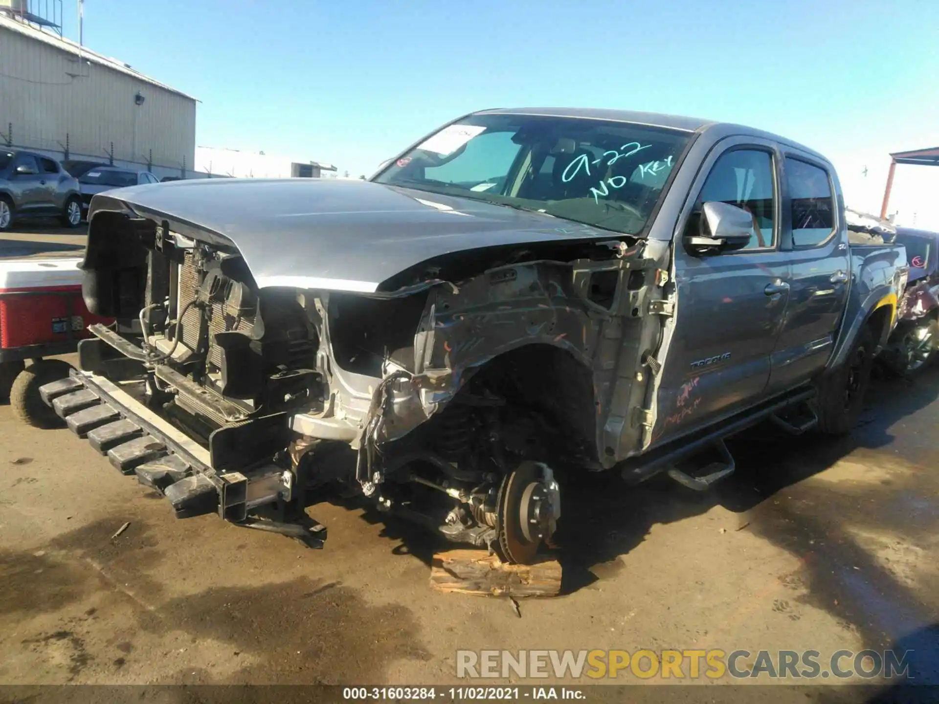 2 Photograph of a damaged car 3TMCZ5ANXMM377125 TOYOTA TACOMA 4WD 2021