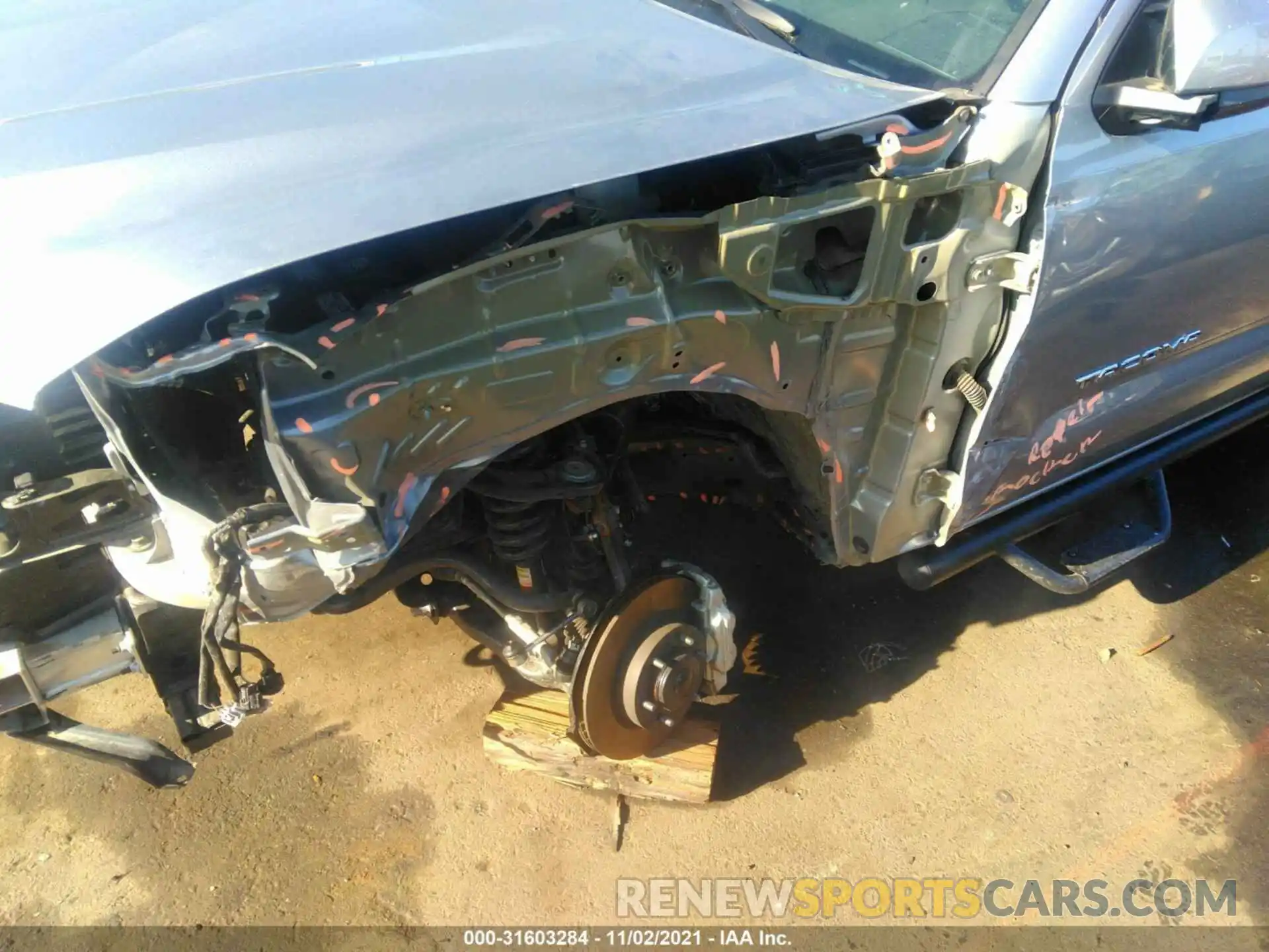 6 Photograph of a damaged car 3TMCZ5ANXMM377125 TOYOTA TACOMA 4WD 2021