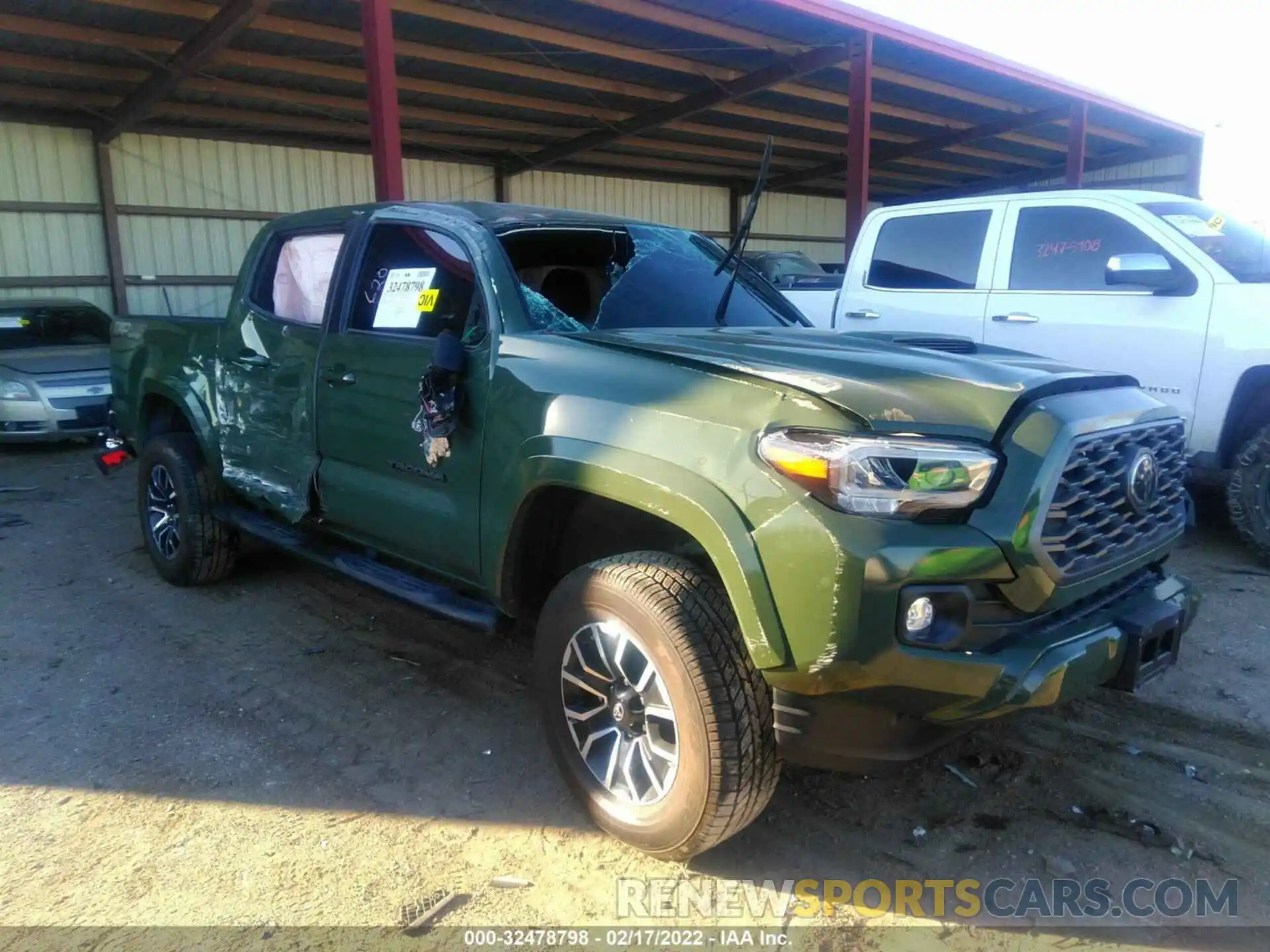 1 Photograph of a damaged car 3TMCZ5ANXMM380610 TOYOTA TACOMA 4WD 2021