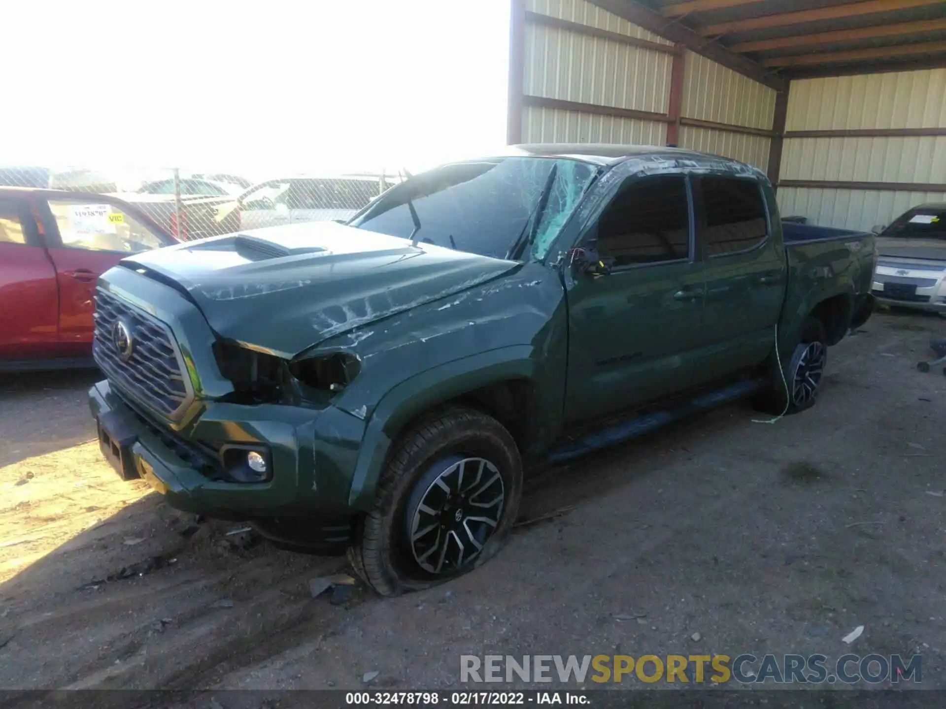 2 Photograph of a damaged car 3TMCZ5ANXMM380610 TOYOTA TACOMA 4WD 2021