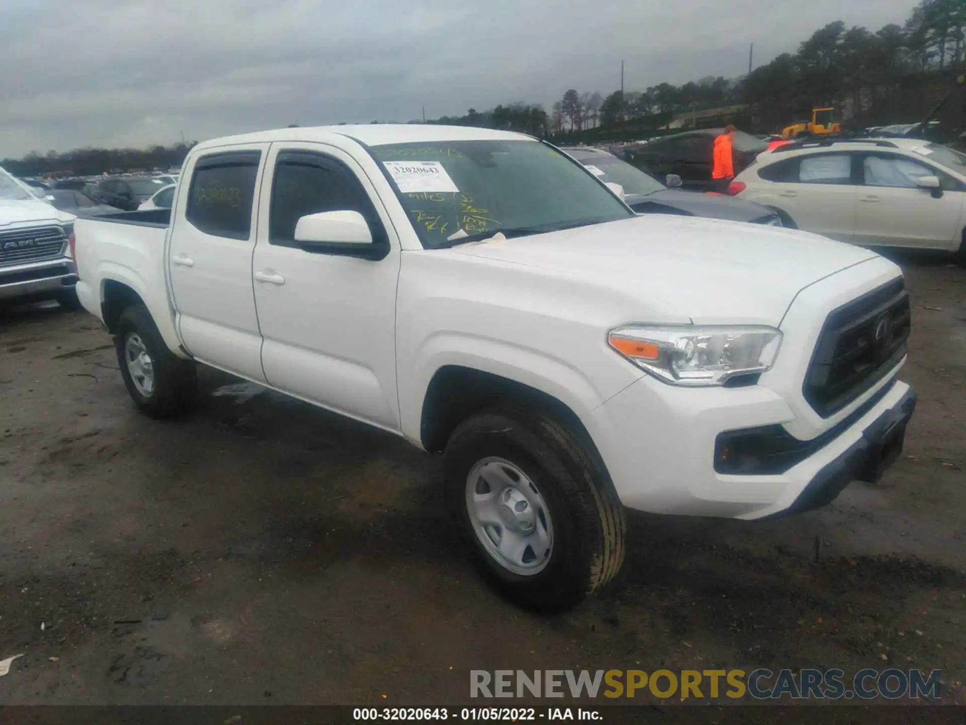 1 Photograph of a damaged car 3TMCZ5ANXMM386682 TOYOTA TACOMA 4WD 2021