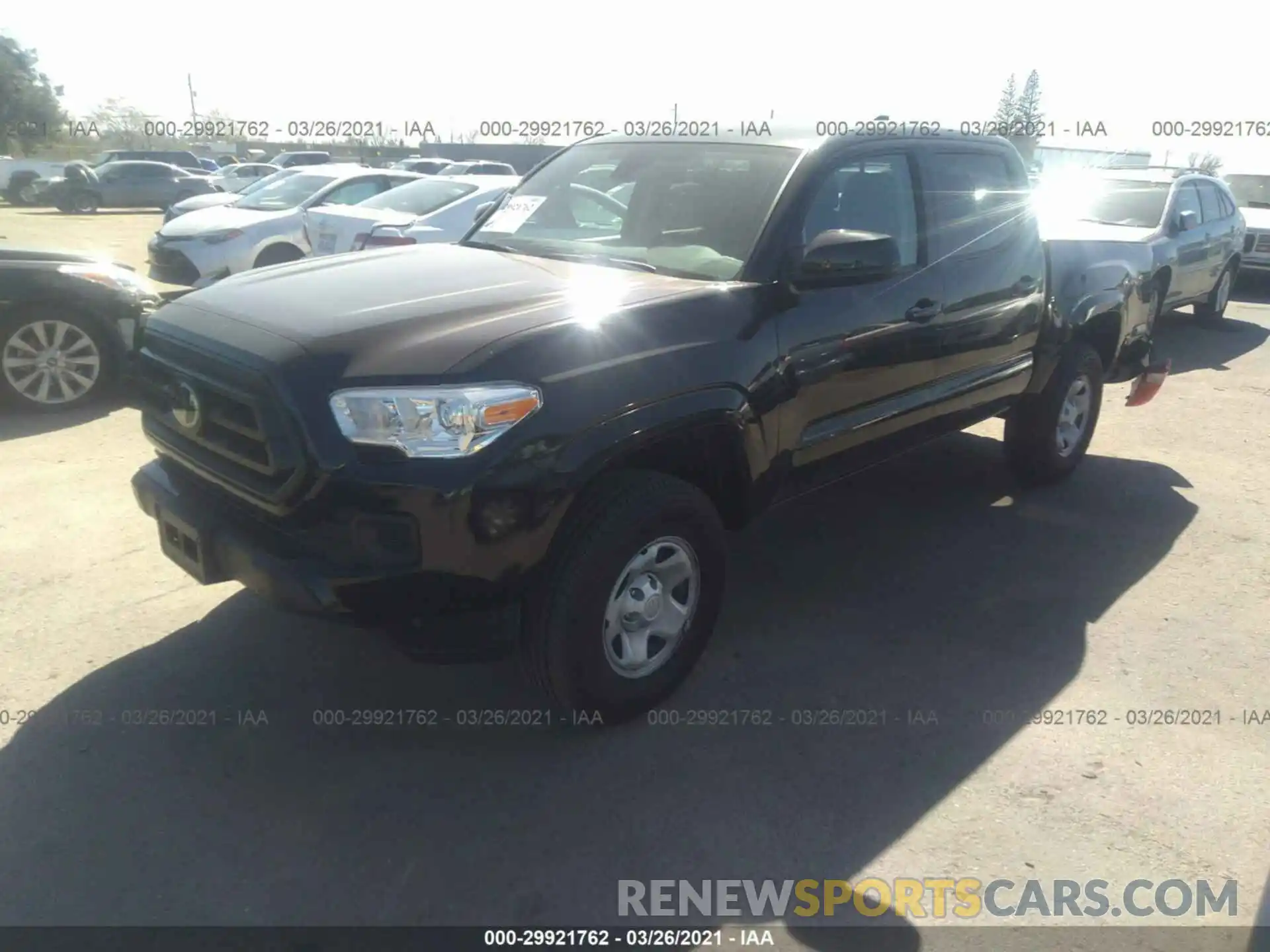 2 Photograph of a damaged car 3TMCZ5ANXMM390862 TOYOTA TACOMA 4WD 2021