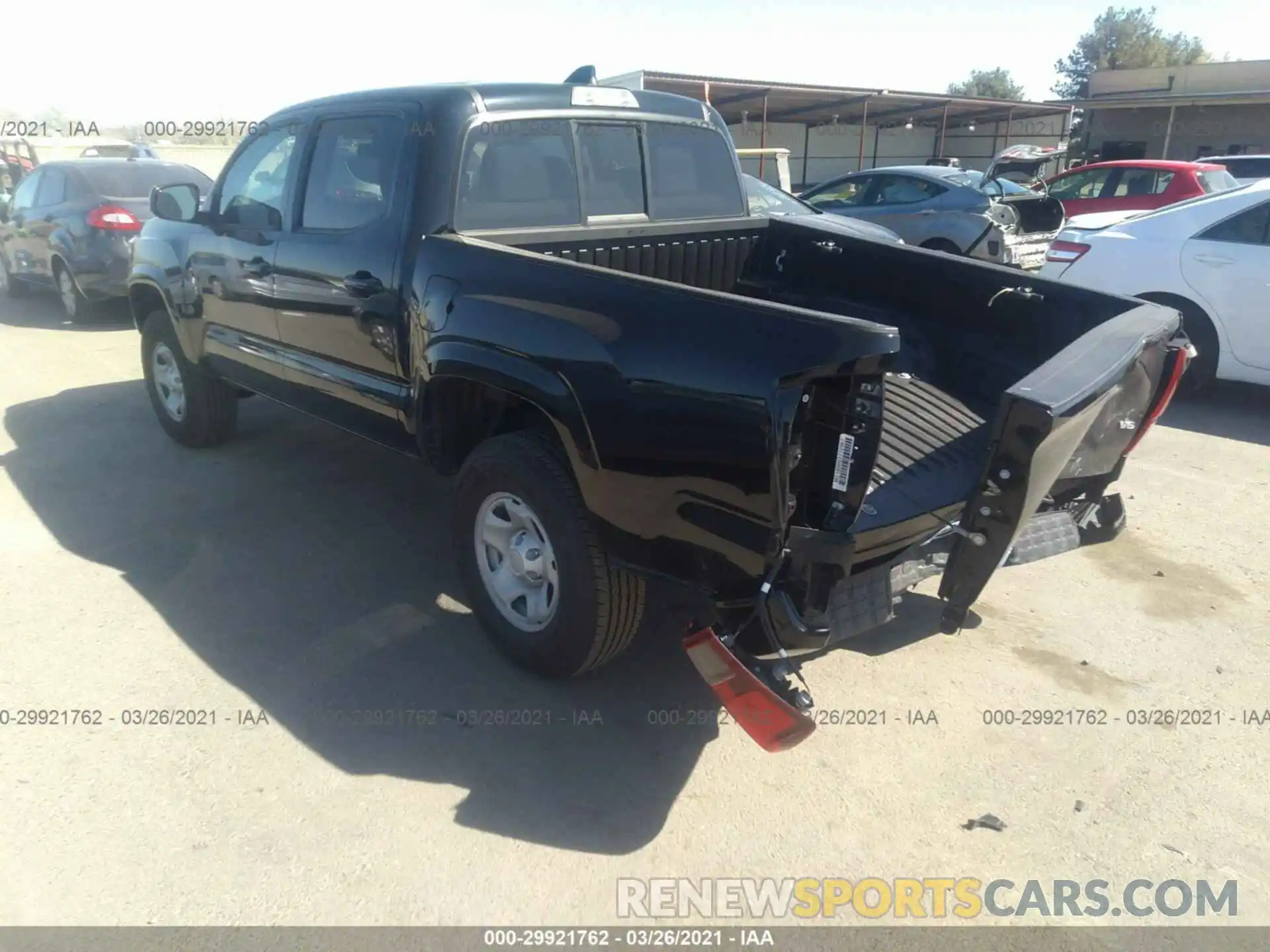 3 Photograph of a damaged car 3TMCZ5ANXMM390862 TOYOTA TACOMA 4WD 2021