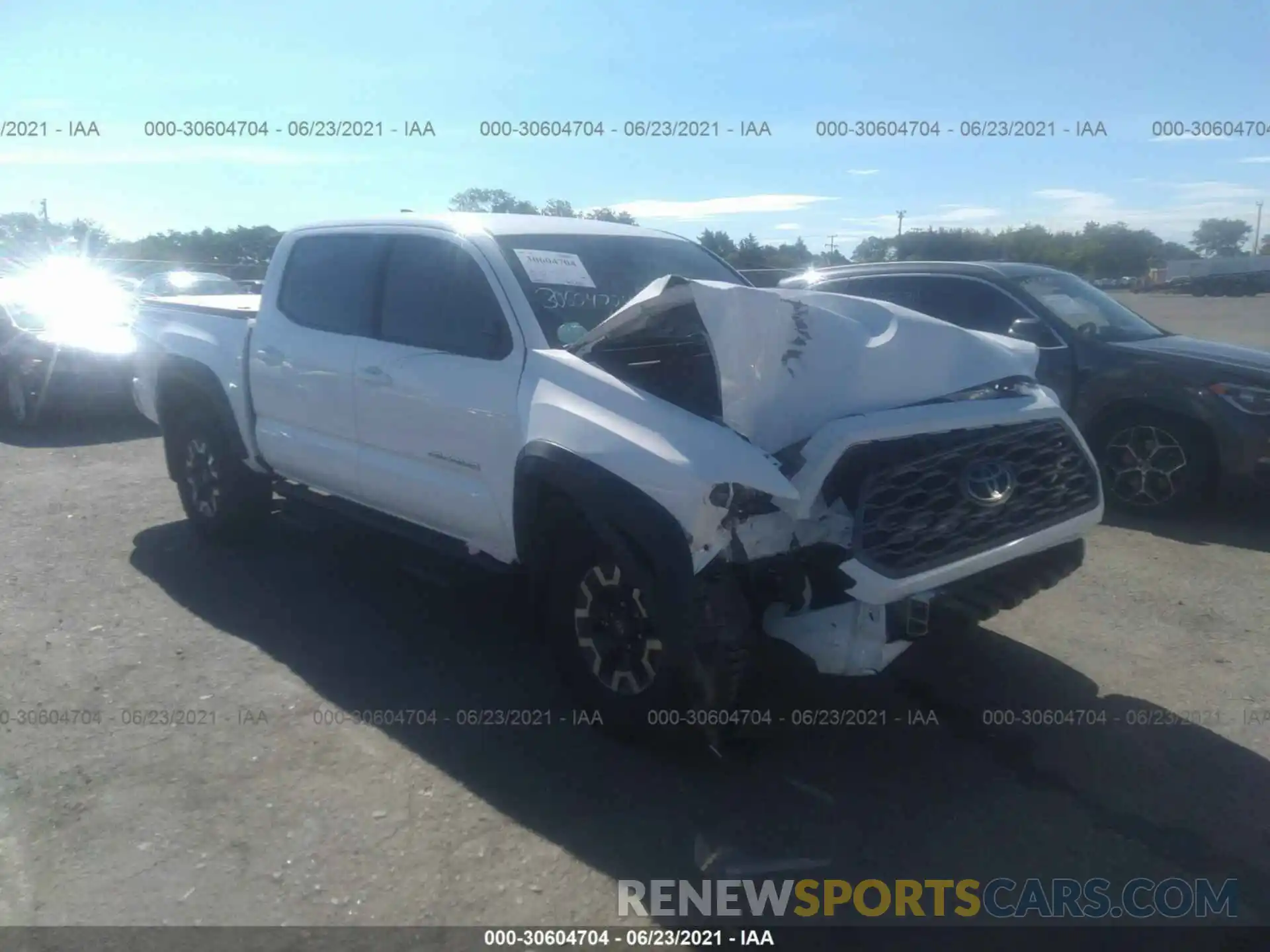 1 Photograph of a damaged car 3TMCZ5ANXMM395978 TOYOTA TACOMA 4WD 2021