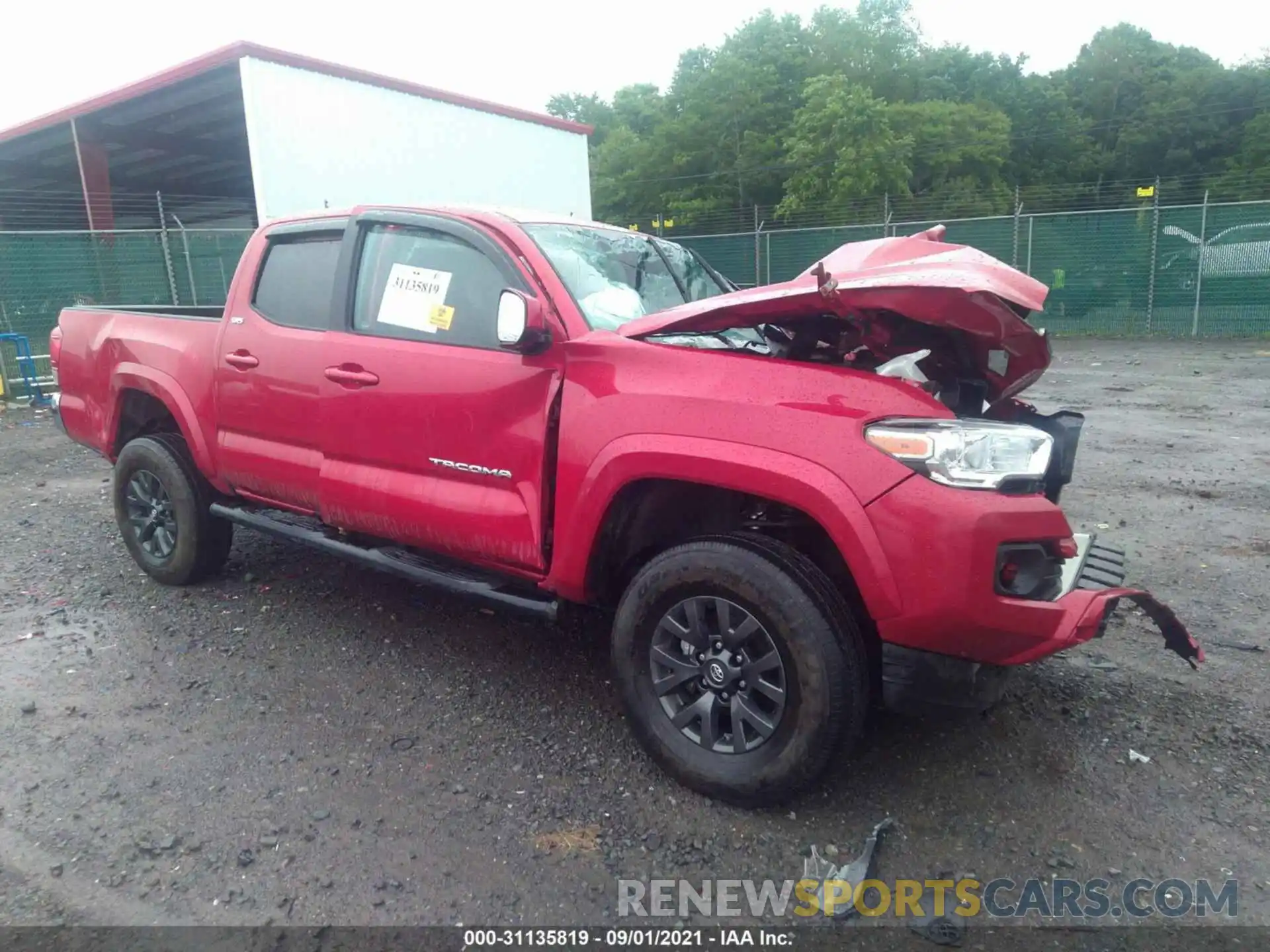 1 Photograph of a damaged car 3TMCZ5ANXMM399495 TOYOTA TACOMA 4WD 2021