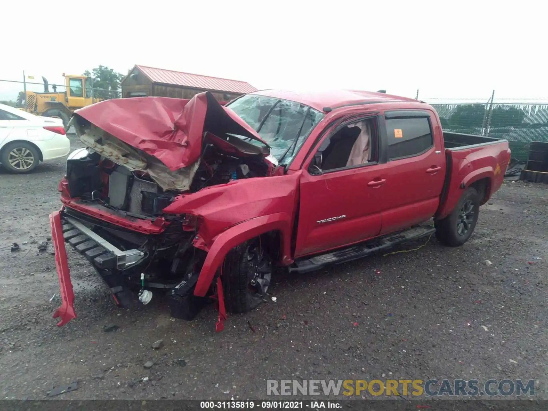 2 Photograph of a damaged car 3TMCZ5ANXMM399495 TOYOTA TACOMA 4WD 2021