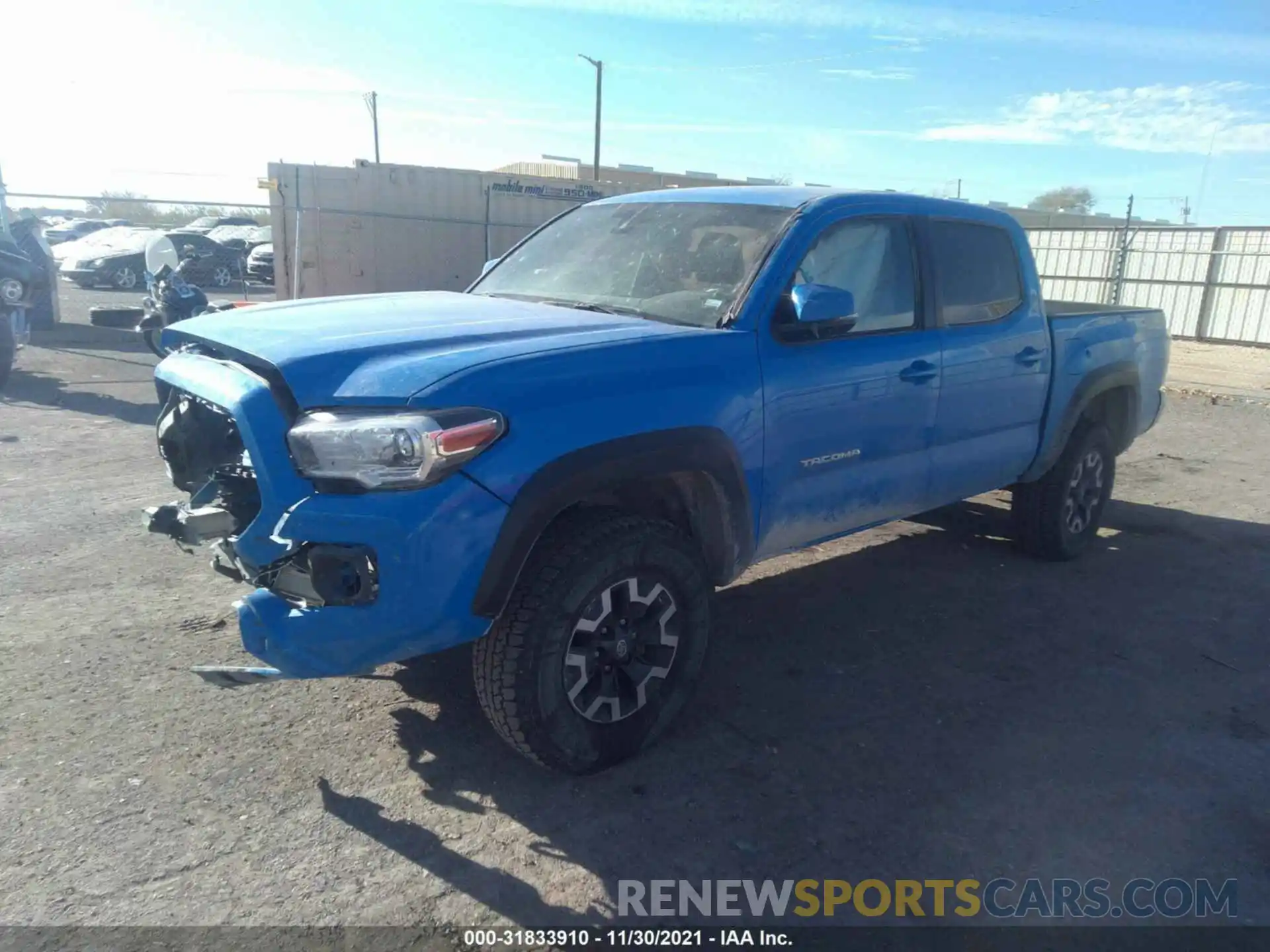 2 Photograph of a damaged car 3TMCZ5ANXMM399576 TOYOTA TACOMA 4WD 2021